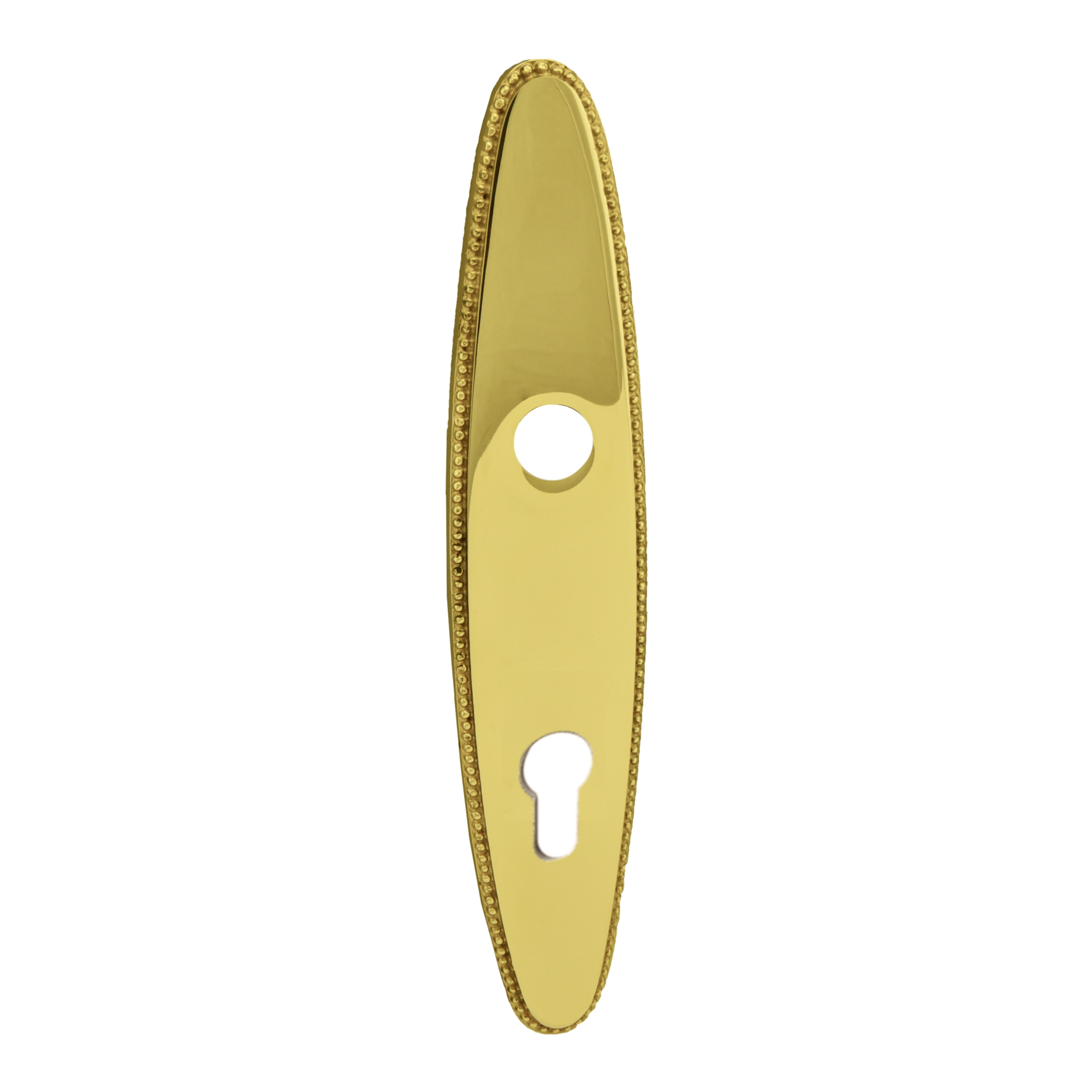 Sicherheitstürschild Außen, Distanz 92 mm PZ, Messing 280 mm x 57 mm der Serie TS018 Bild1