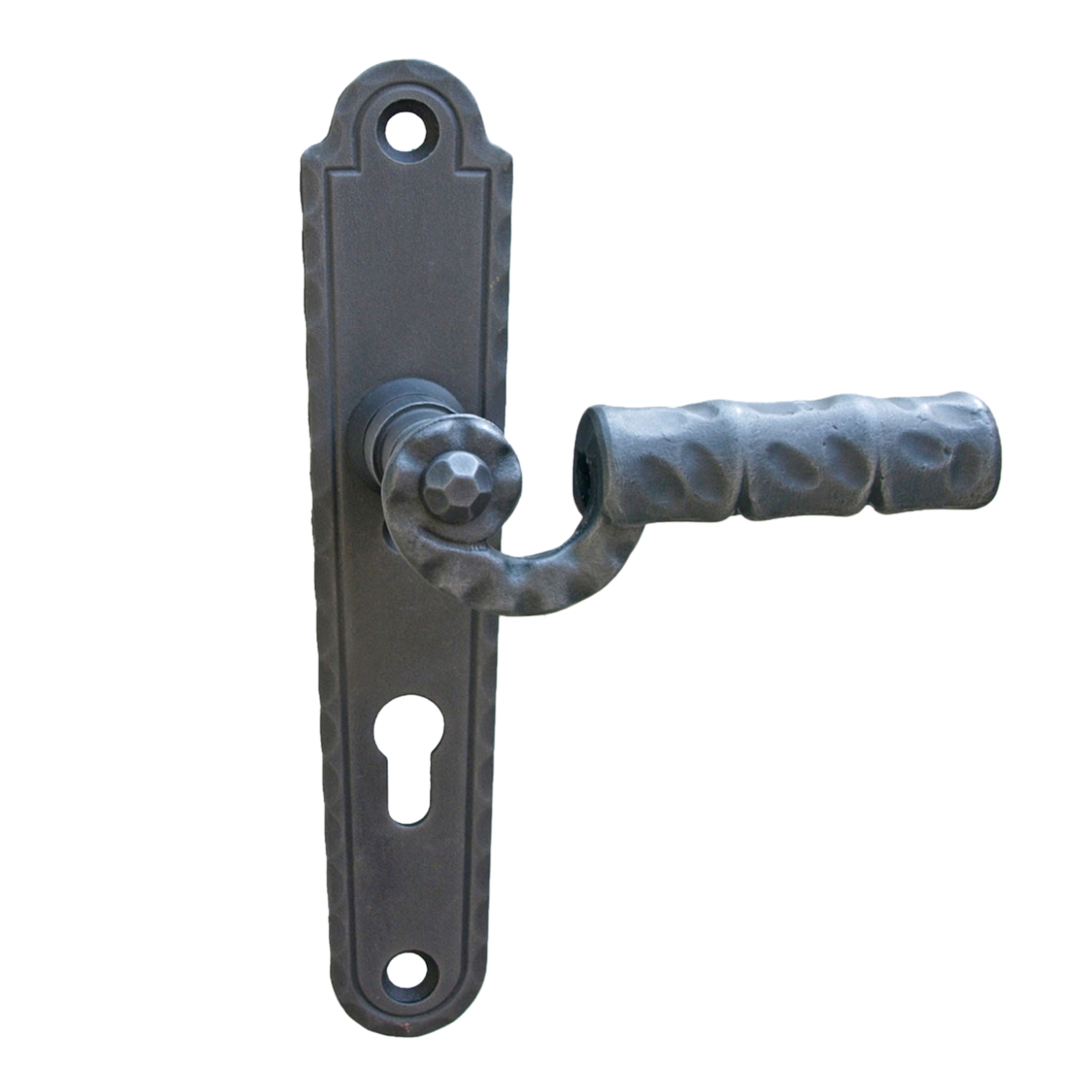 Sicherheitstürgarnitur Antik Schmiedeeisen PZ 92mm Serie TG069 Bild1