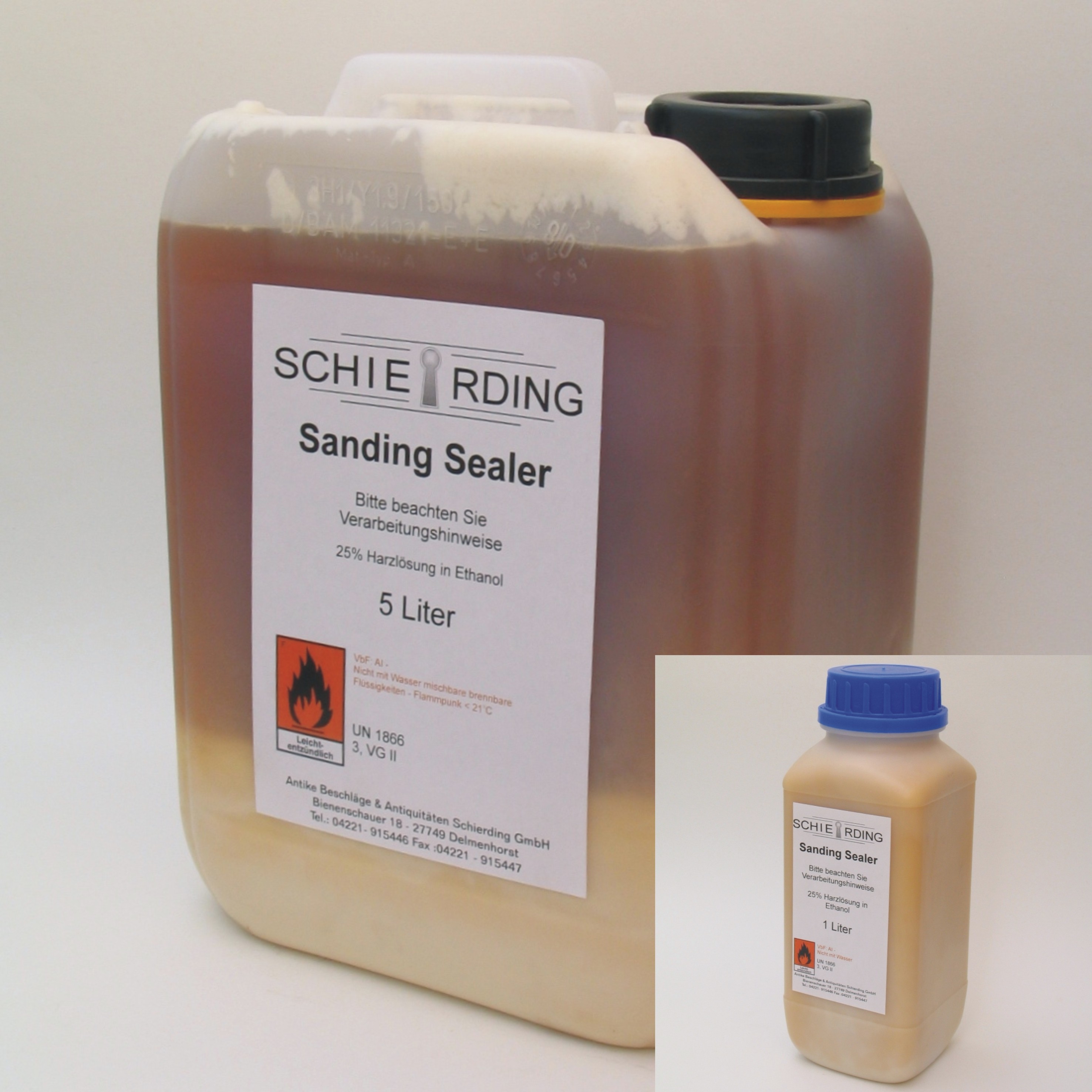 Schellack Sanding Sealer - Porenfüller Serie LA020 Bild1