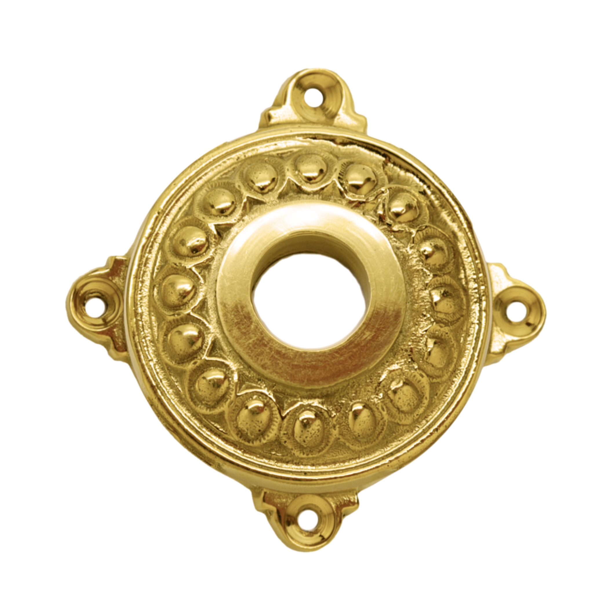 Drückerrosette Messing glänzend D