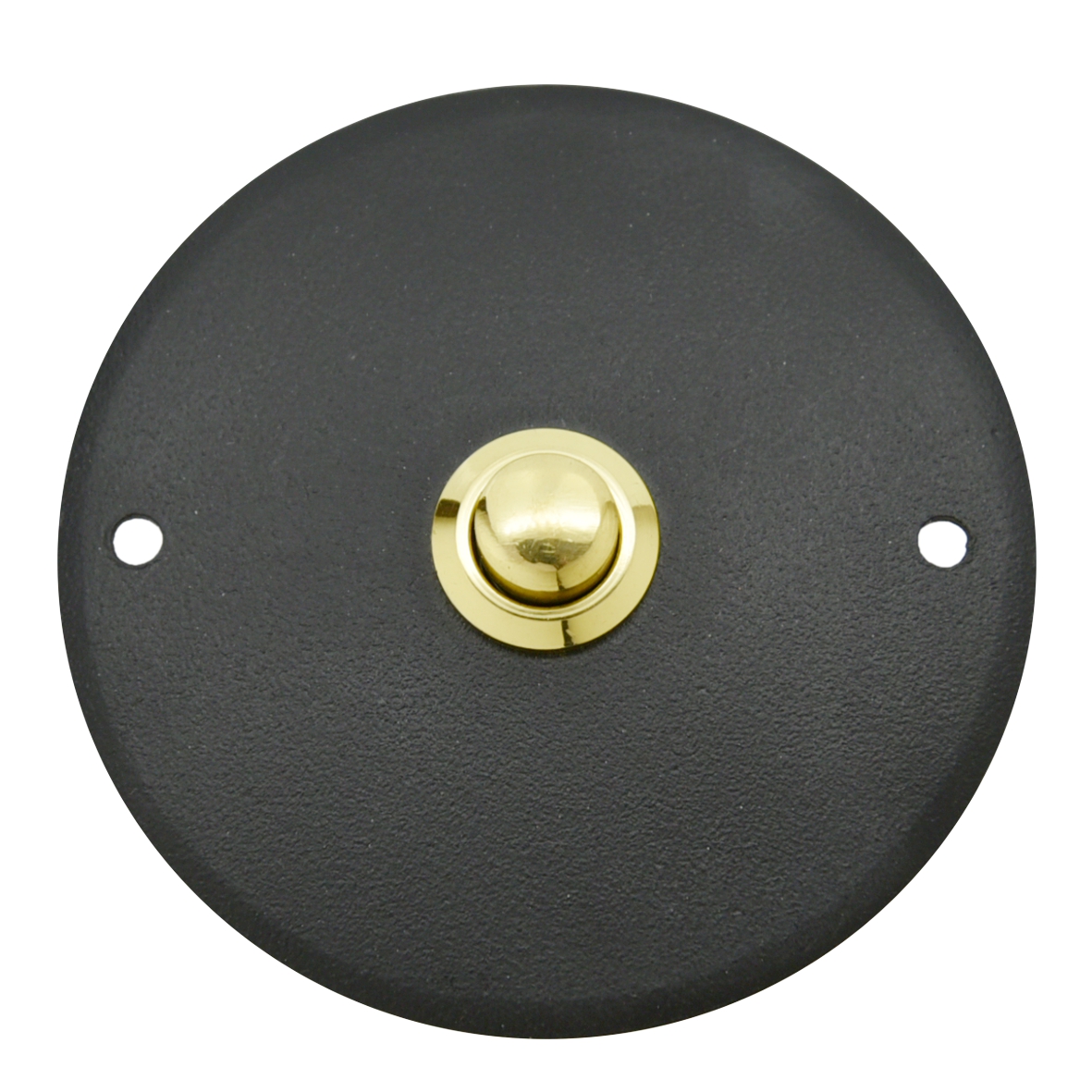 Klingelrosette in Eisen schwarz 78 mm Serie KR016 Bild1