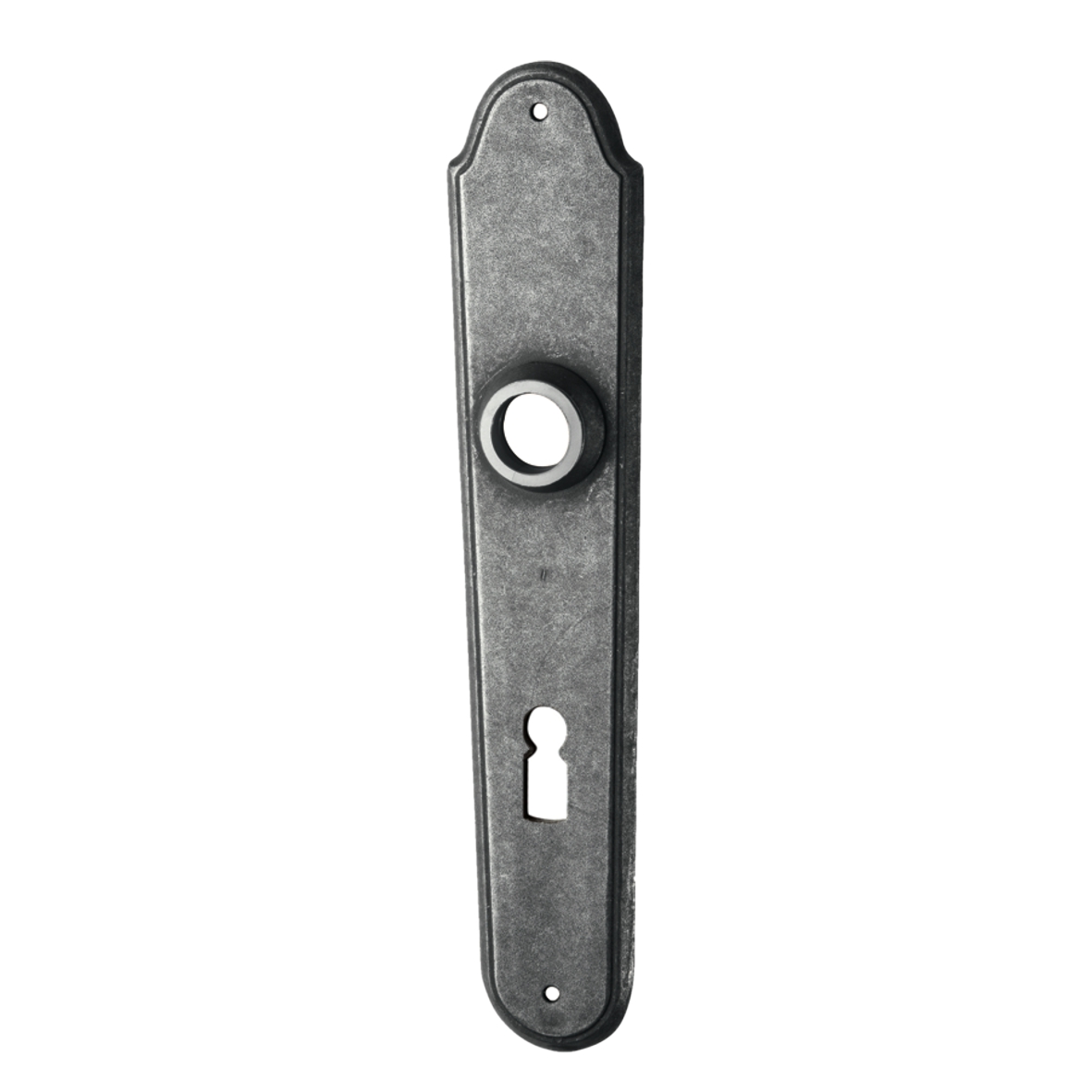 Zimmertürschild Dist. 72 mm BB, Eisen schwarz passiviert L x B