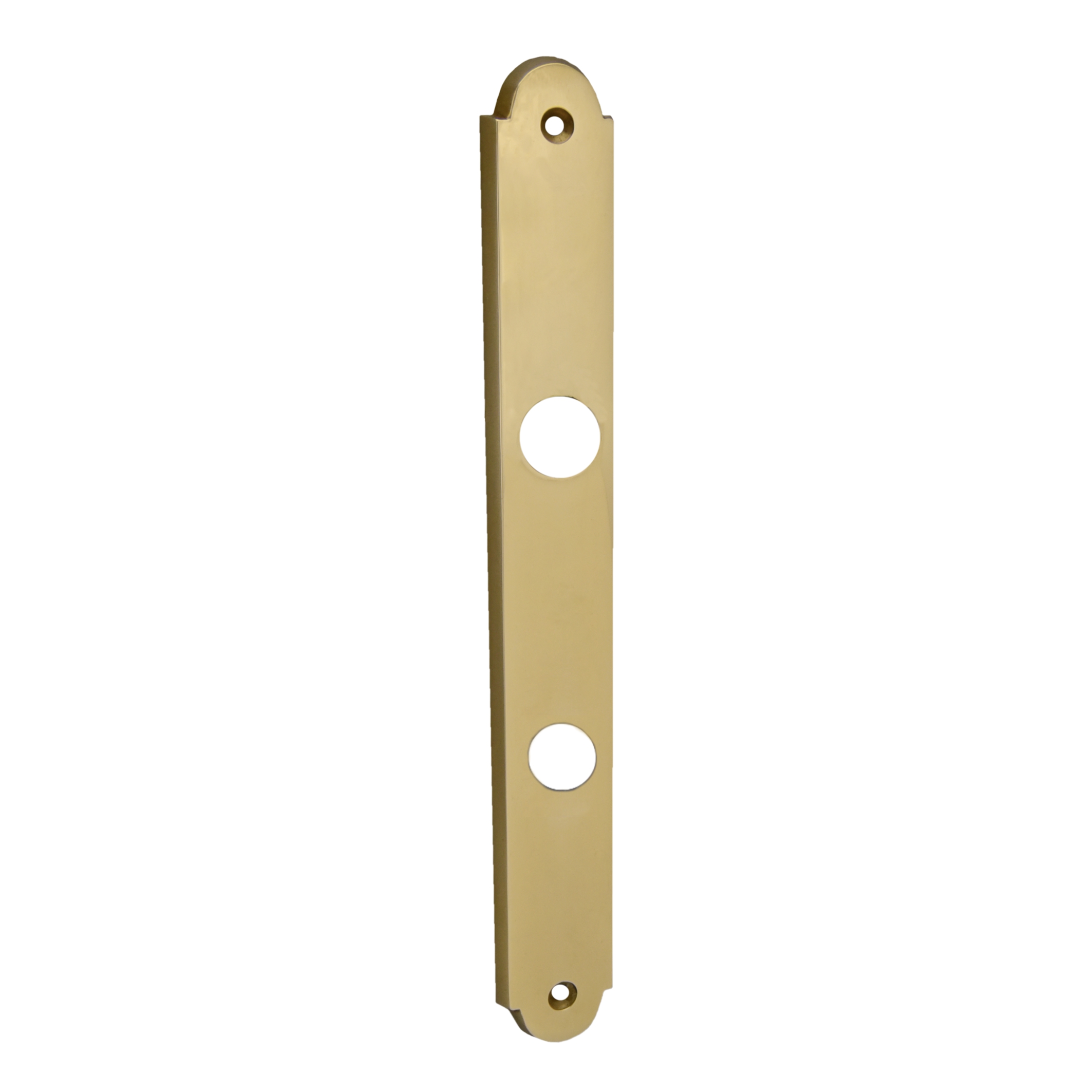 Badezimmertürschild Dist. 78 mm WC, Messing glänzend L x B