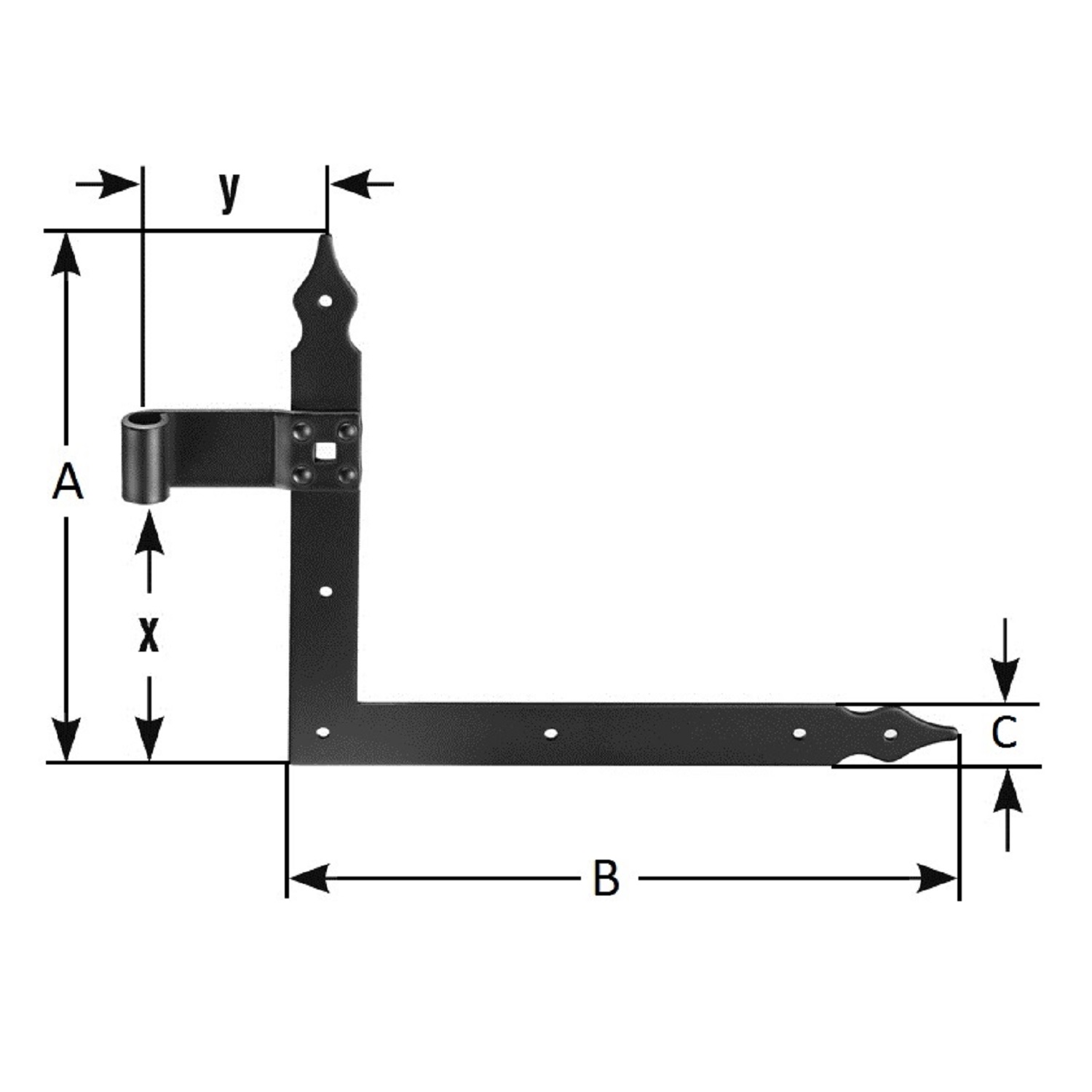 Winkelband, D 10 mm, EVS, 250x200 der Serie FB008 Bild2 Winkelband (Paar), D 10mm, EVS, 250x200 Serie FB008 Bild2