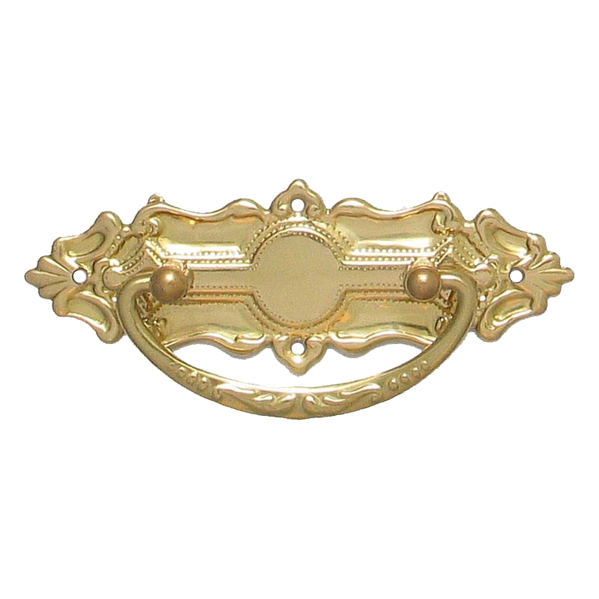 Historismus Möbelschild geprägt - Messing glänzend - 94 x 34 mm der Serie HI001 Bild1 Historismus Möbelschild geprägt Messing MGL 94 x 34mm mit Griff Serie HI001 Bild1