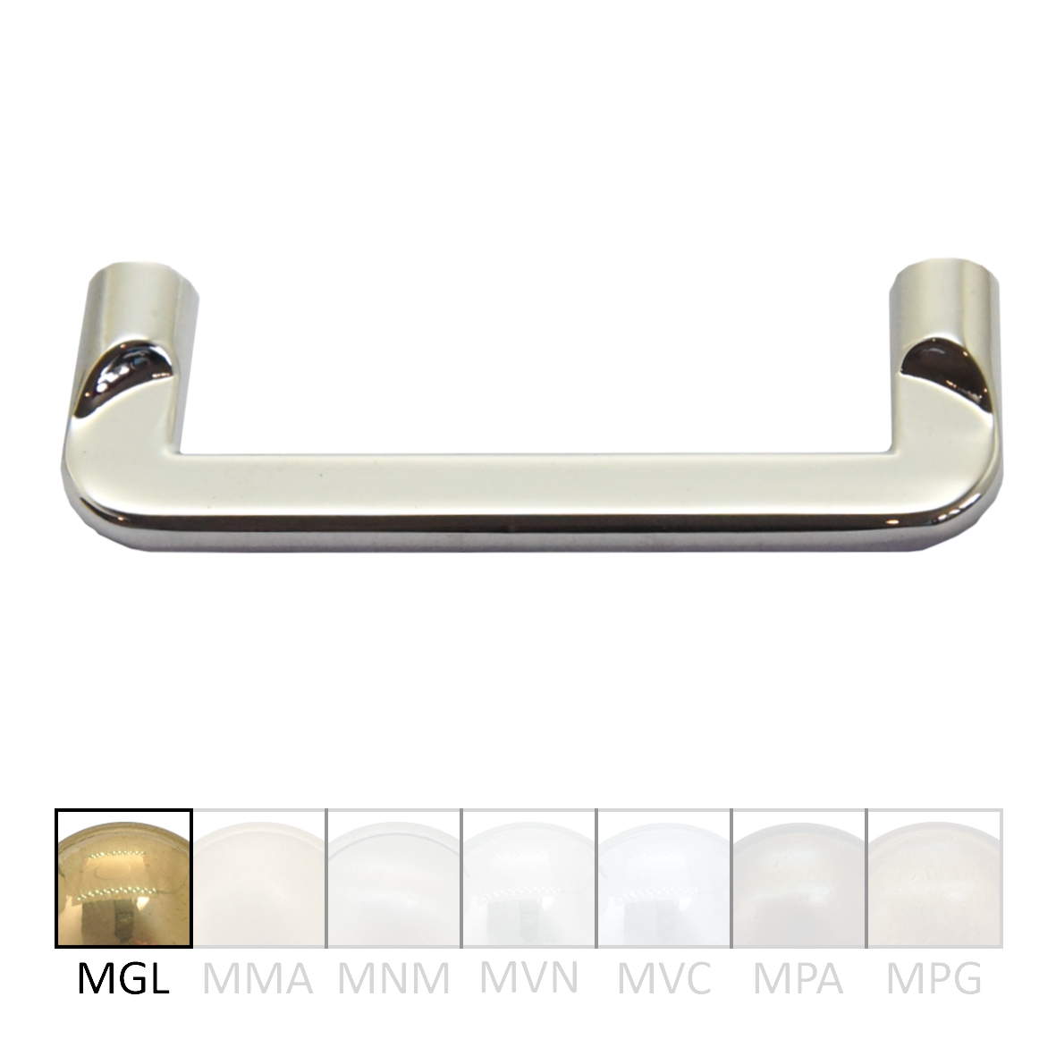 Möbelgriff in Messing mit versch. Oberflächen erhältlich. 73x10 mm Bild1 Möbelgriff aus Messing glänzend mit Schutzlack B X H