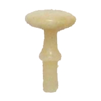 Möbelknopf aus weißem Bein D12mm Serie KN050 Bild1
