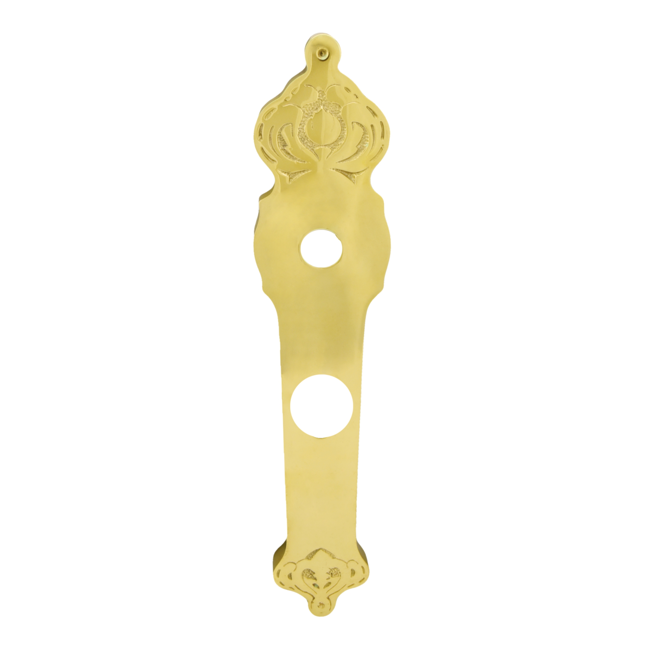 Sicherheitstürschild Außen, Dist. 92 mm KS, Messing MGL, 295 x 65 x 14 mm der Serie TS109 Bild1