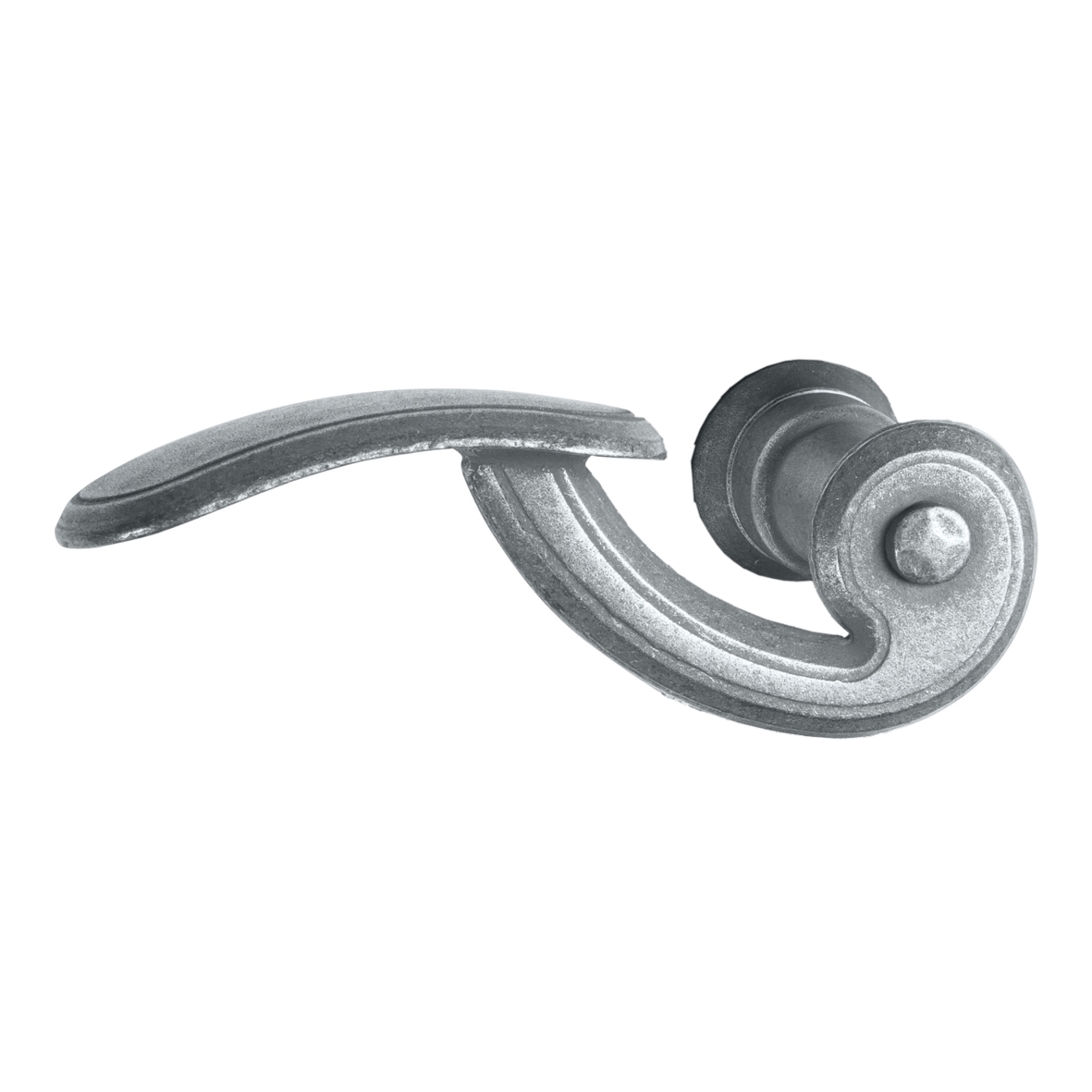 Türgriff Eisen thermopatiniert ® 130mm DIN Links Serie TD079 Bild1