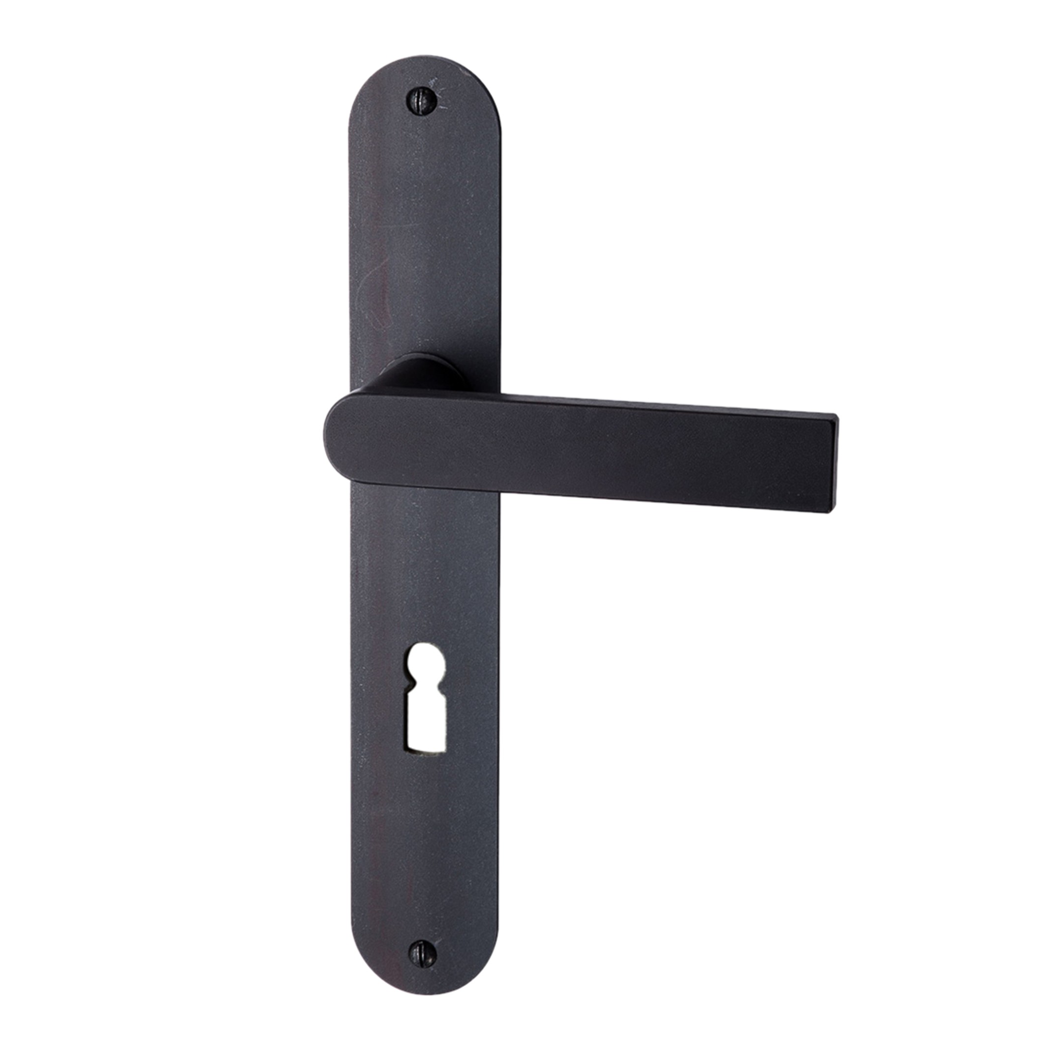 Zimmertürgarnitur in Eisen Schwarz gebrannt & gewachst BB 72 mit TD082 Serie TG543 Bild1