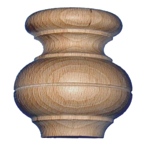 Möbelfuß in Buche 82 x 80mm Serie HF005 Bild1