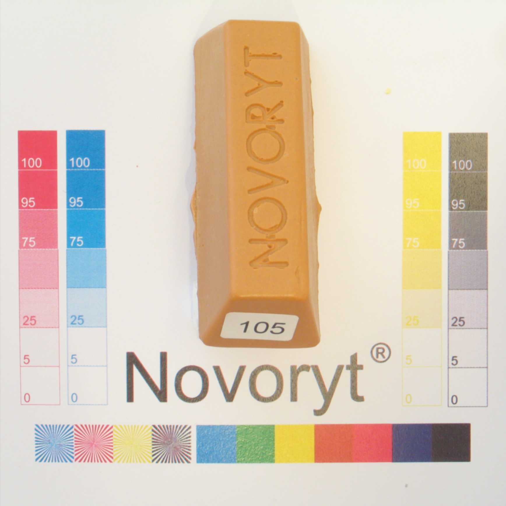 NOVORYT® Schmelzkitt - Farbe 105 Kiefer 5 Stangen Serie HW003 Bild1