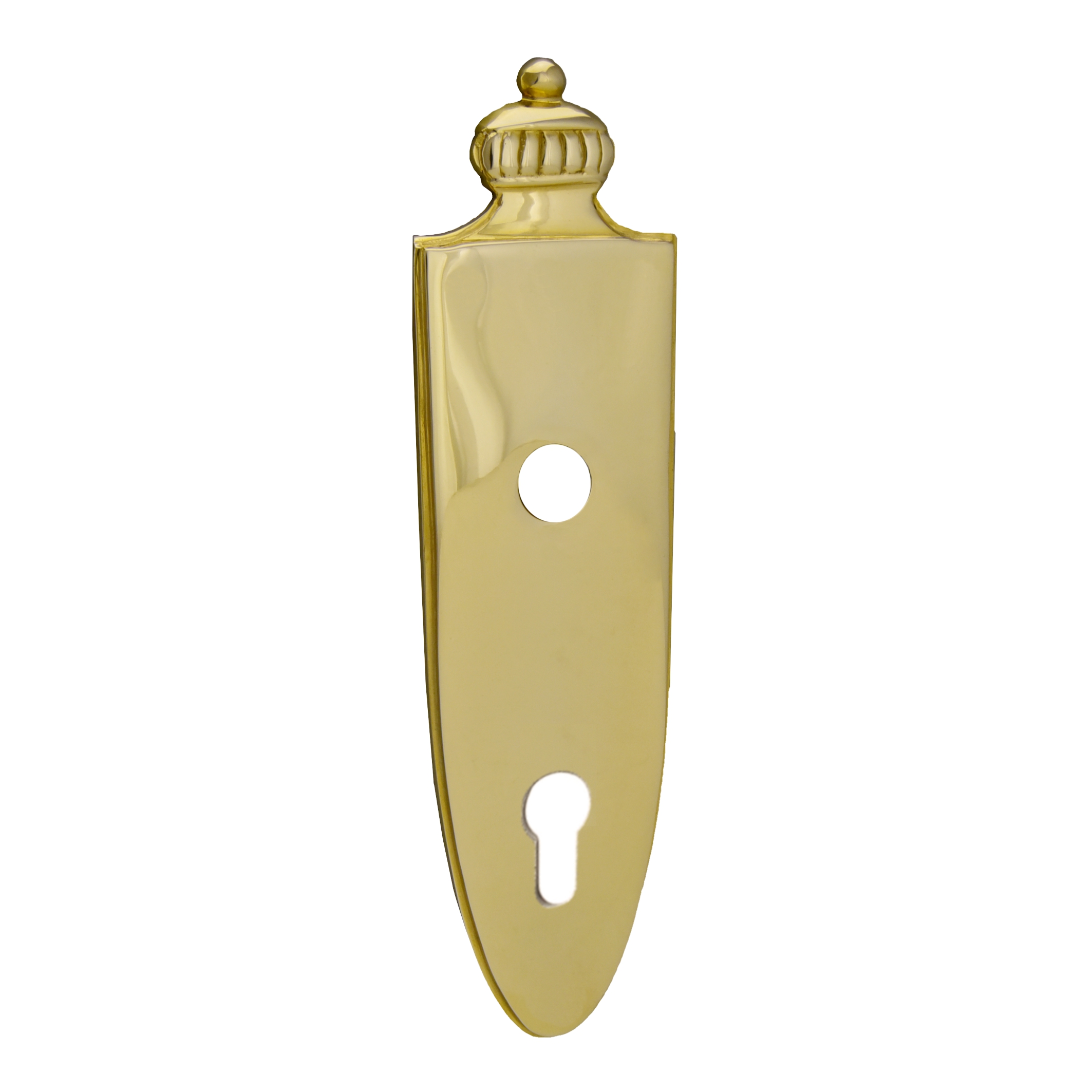 Sicherheitstürschild Außen, Dist. 92 mm PZ, Messing, 238 mm x 65 mm der Serie TS104 Bild1
