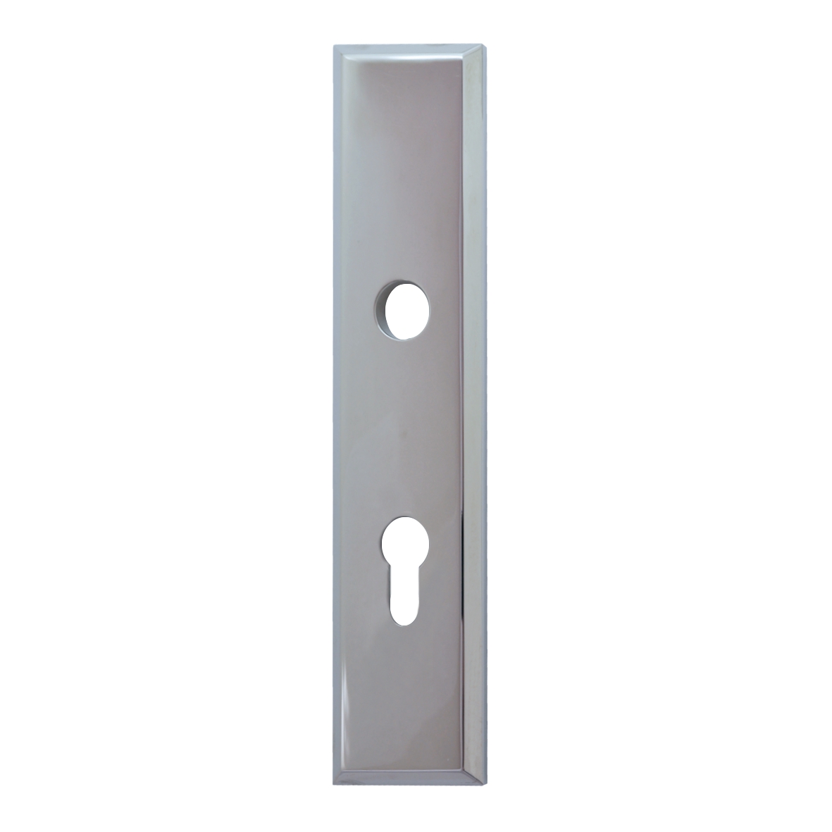 Sicherheitstürschild (PZ) in Chrom 72 mm Außen Bild1