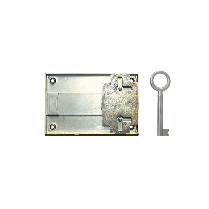 Aufschraubschloss AS005 Eisen bronziert Dornmaß Aufschraubschloss Eisen bronziert, Dornmaß 80mm Serie AS005 Bild1