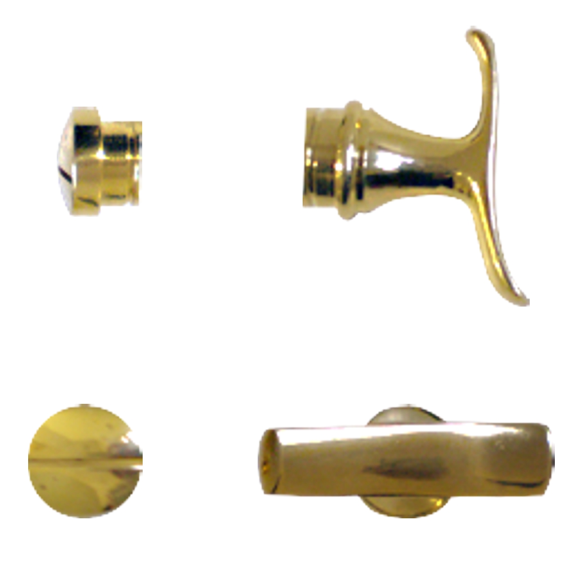 Bad- und WC-Riegel, Messing glänzend TW003-144D-MGL-50-5-33 Bild1