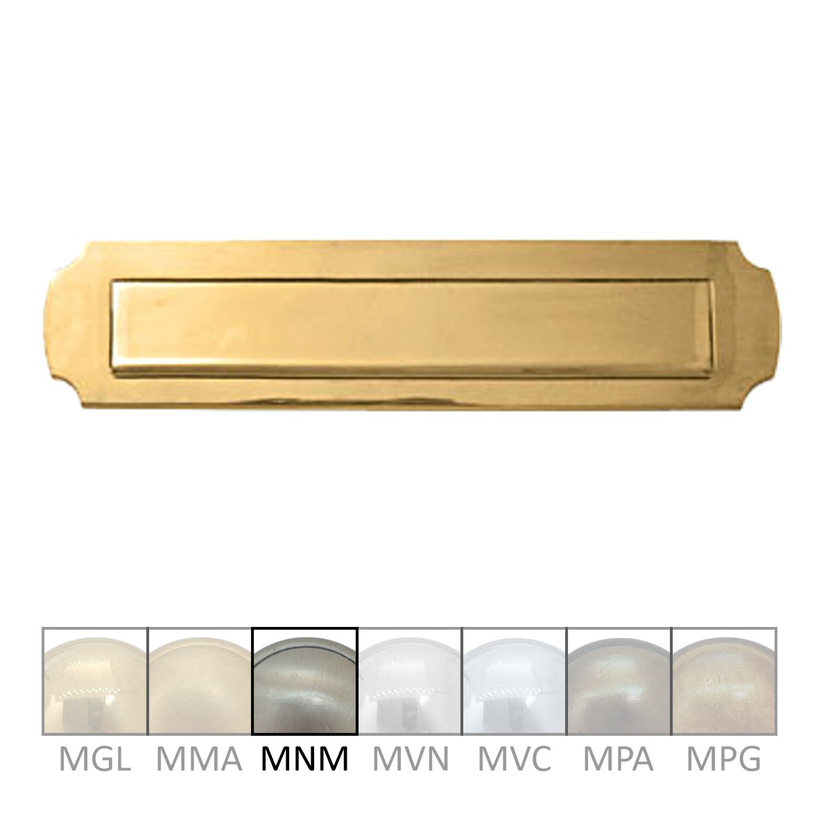 Briefklappe Messing MNM 335 x 80mm Serie BK009 Bild1