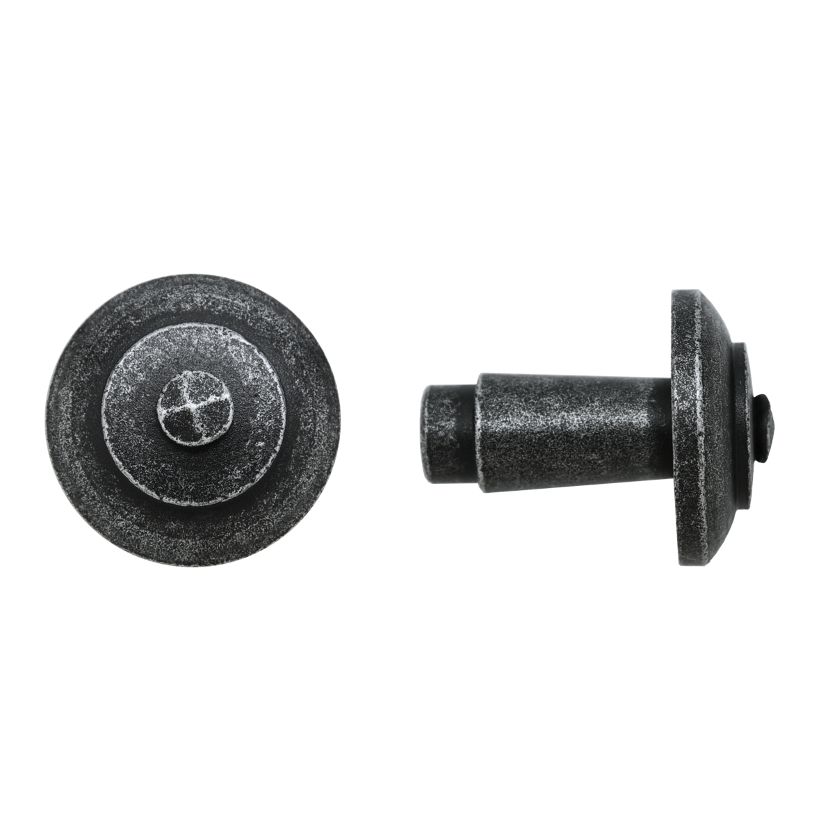 Haustürknauf EVS  Eisen schwarz passiviert Serie TK124 Bild1