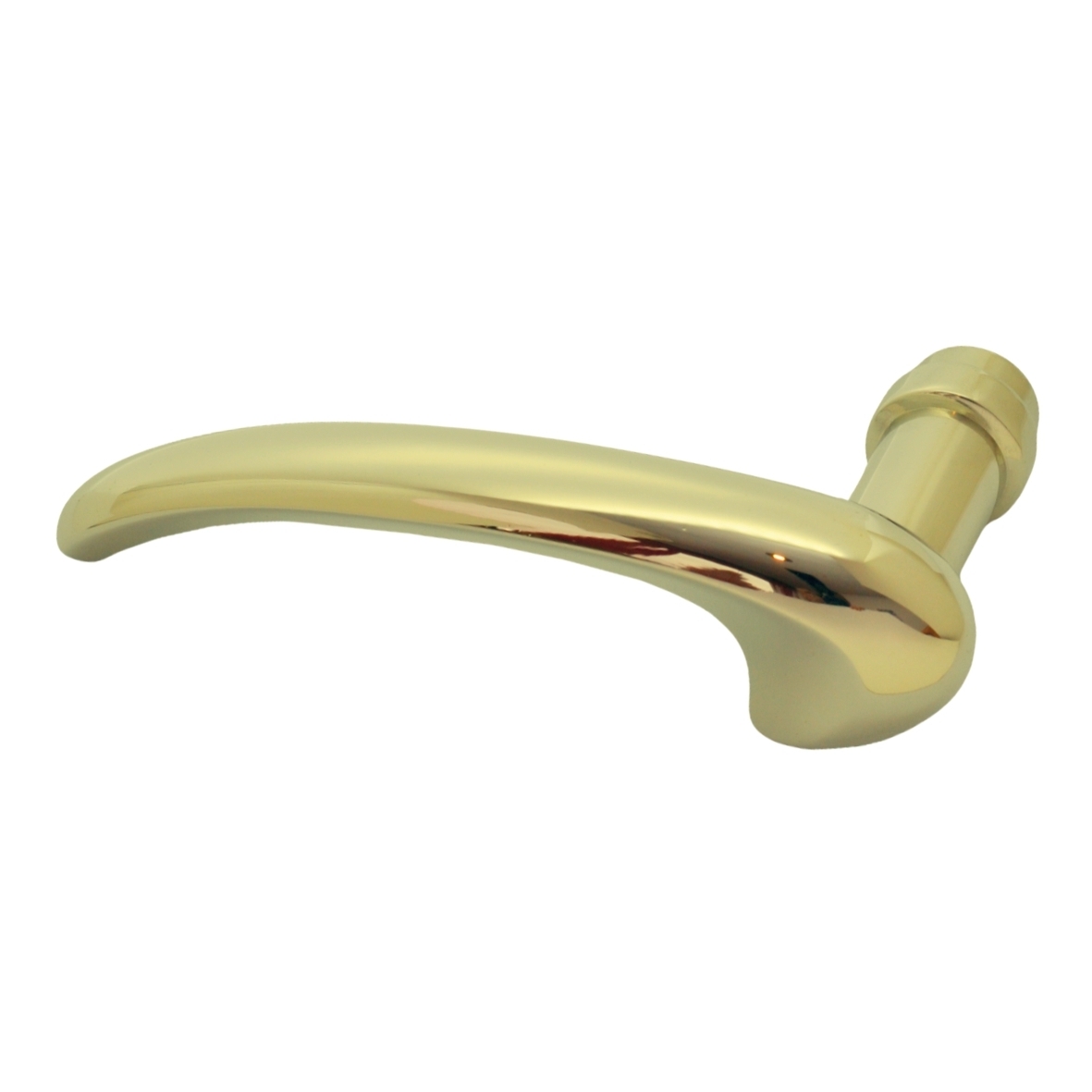Türdrücker in Messing mit versch. Oberflächen erhältlich. Grifflänge Türdrücker DIN links Messing mit Schutzlack 120 mm Bild1