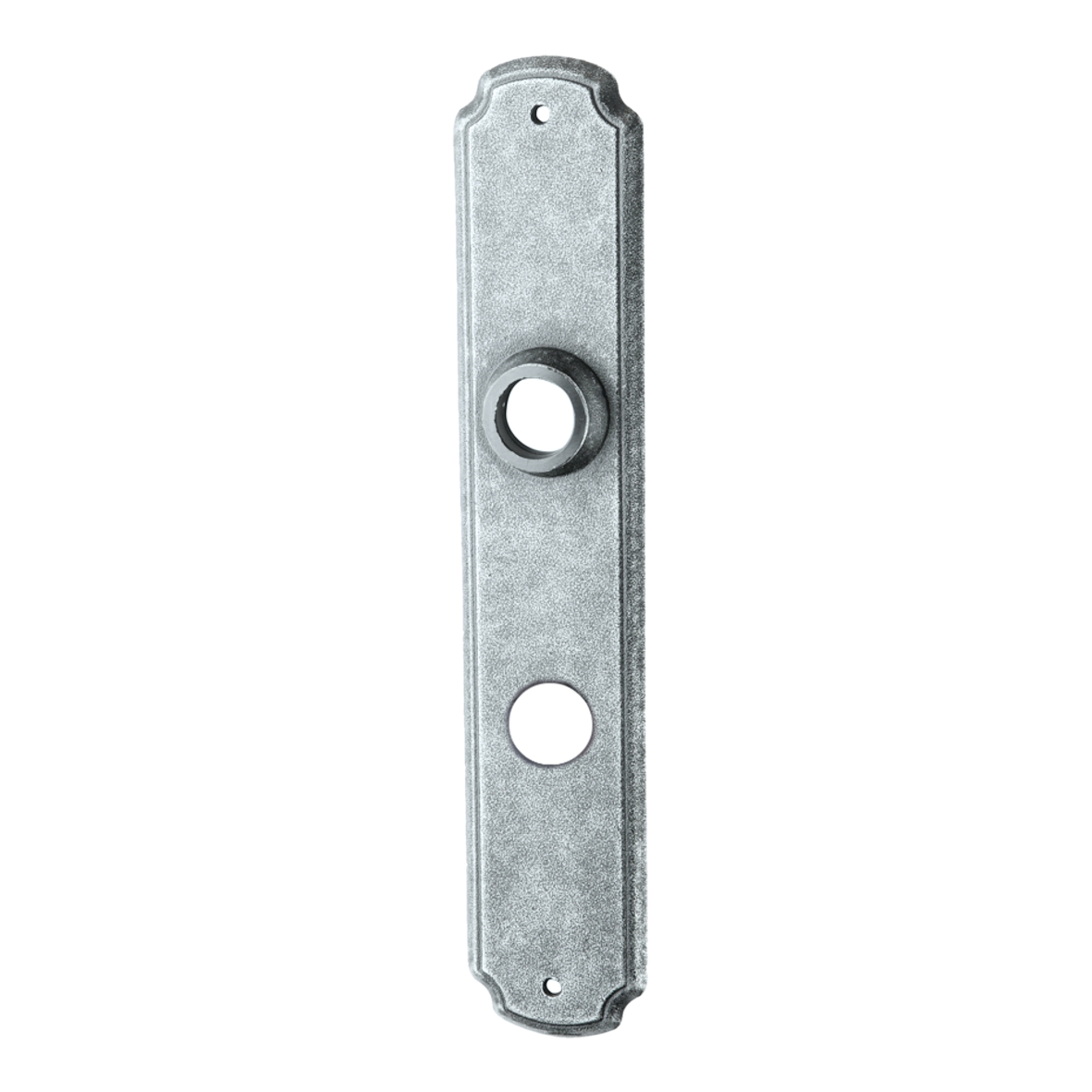 Badezimmertürschild Dist. 78 mm WC, Eisen thermopatiniert ® L x B