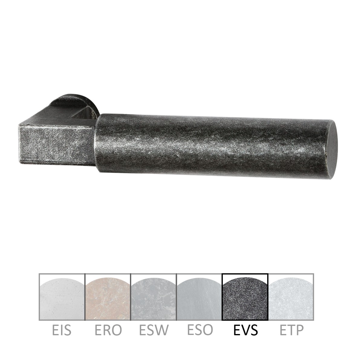 Türgriff in Eisen mit versch. Oberflächen erhältlich. Grifflänge Bauhaus - Stil - Türgriff Eisen EVS 120mm DIN Links und DIN Rechts verwendbar Serie TD041 Bild1