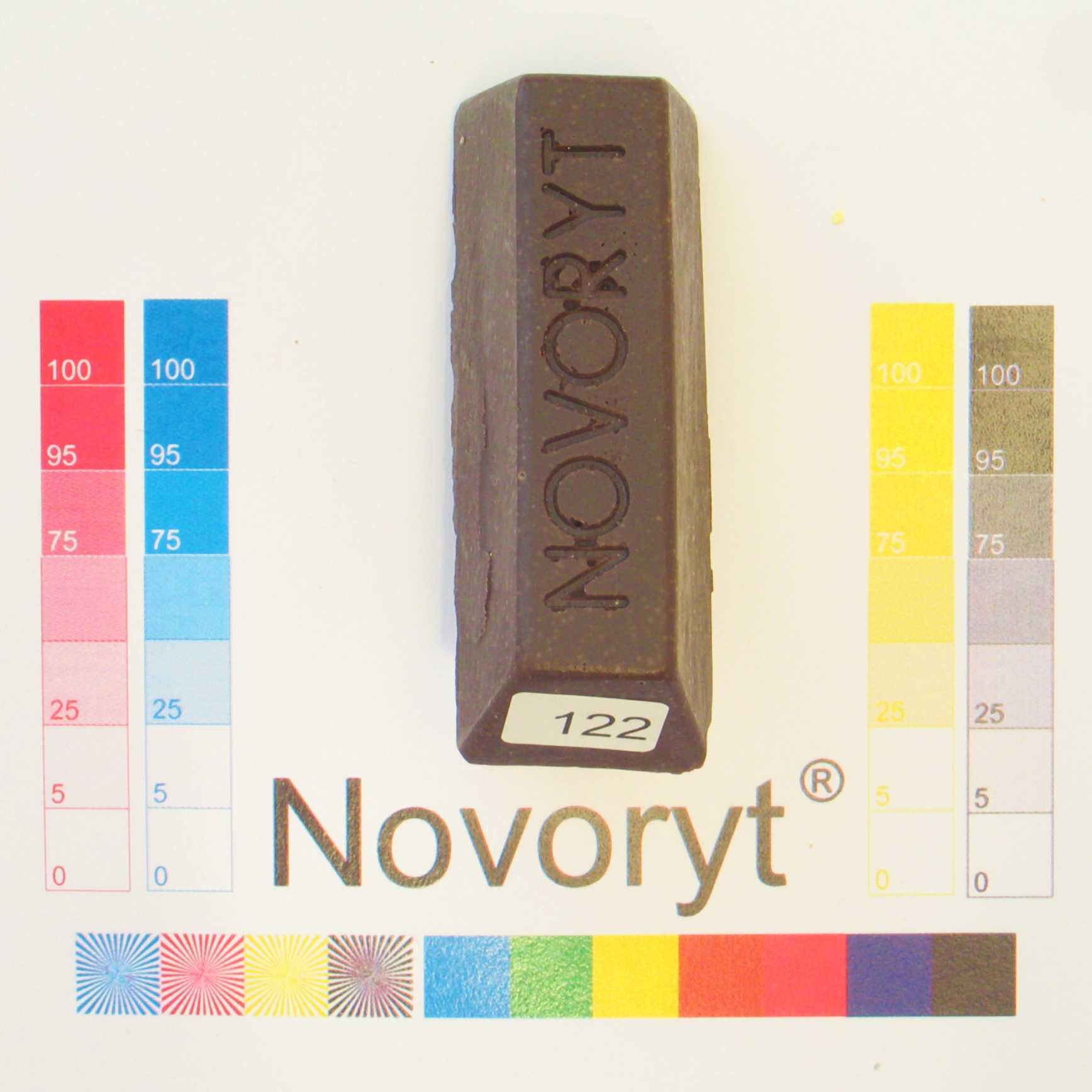 NOVORYT® Schmelzkitt - Farbe 122 Nussbaum du 1 Stange Serie HW003 Bild1