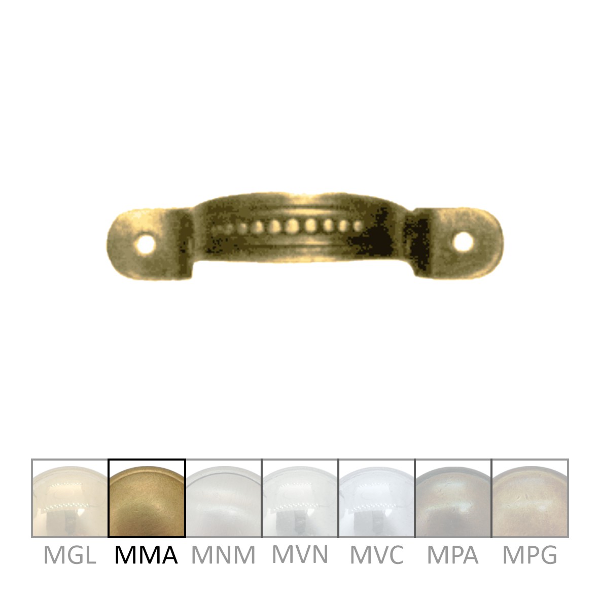 Bügelgriff, MMA , Maße B x H - 50 x 10mm Serie GR019 Bild1