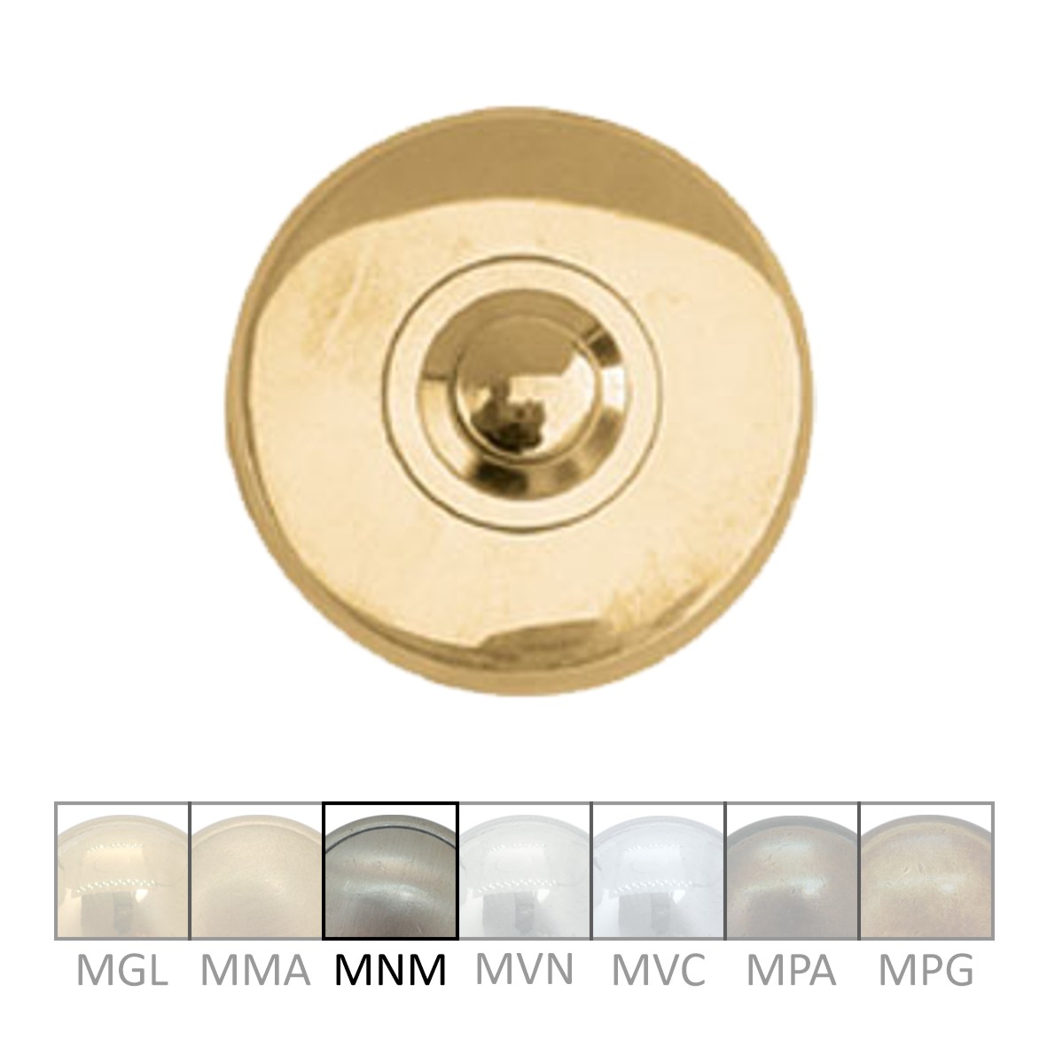 Klingelrosette Messing MNM D