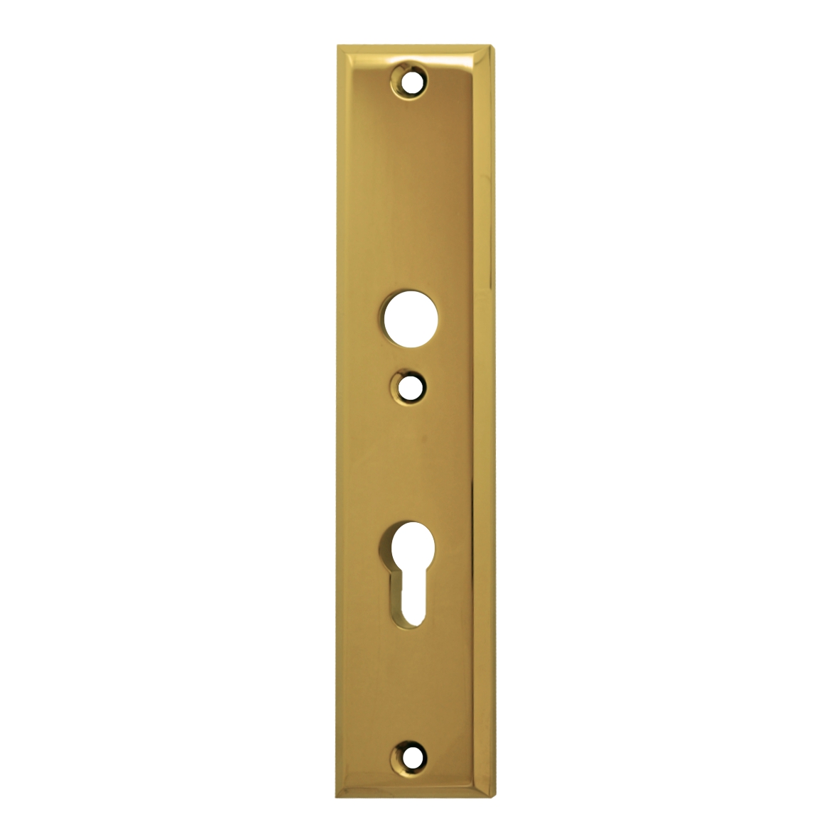 Sicherheitstürschild (PZ) in Messing 72 mm Innen Bild1