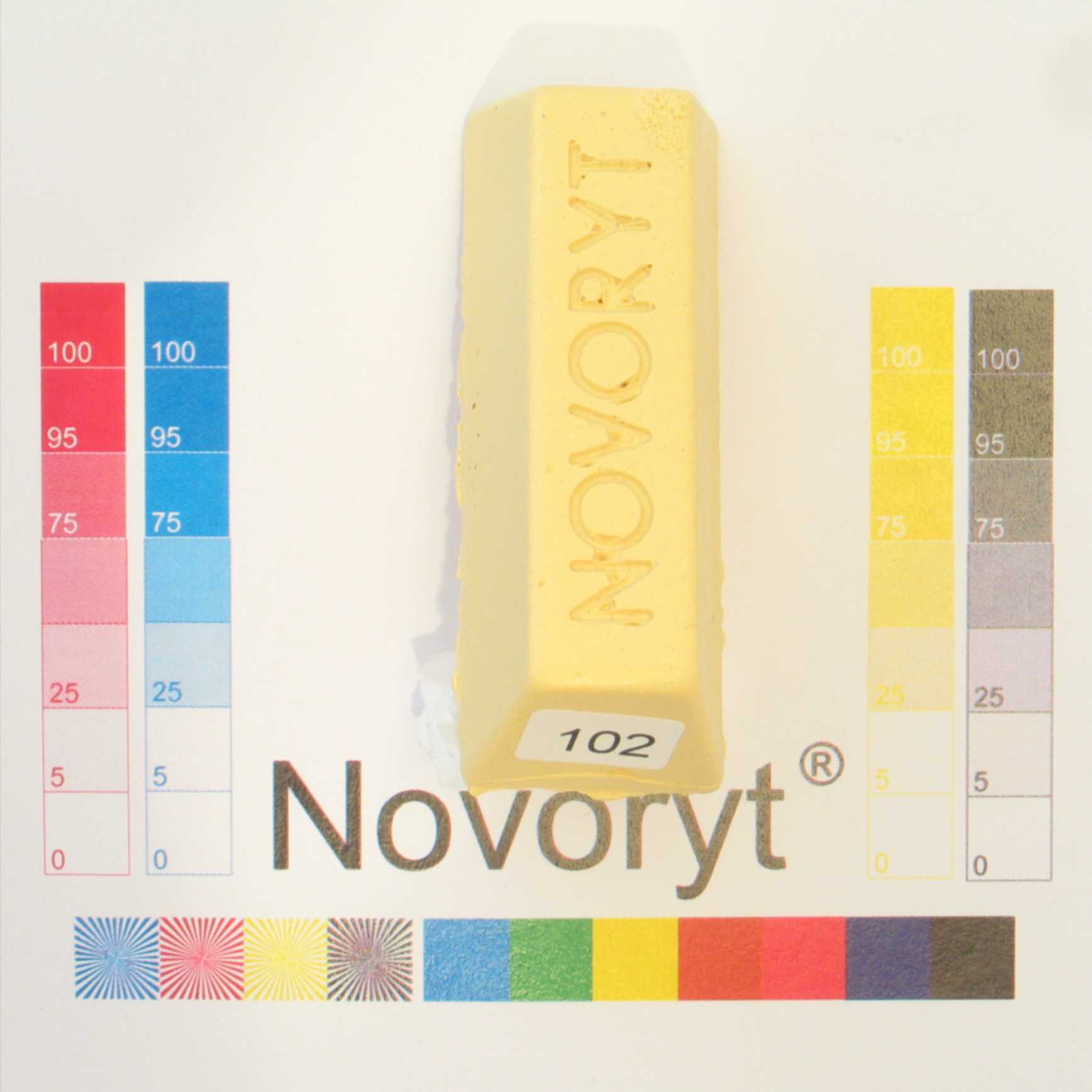 NOVORYT® Schmelzkitt - Farbe 102 hellelfenbe 5 Stangen Serie HW003 Bild1