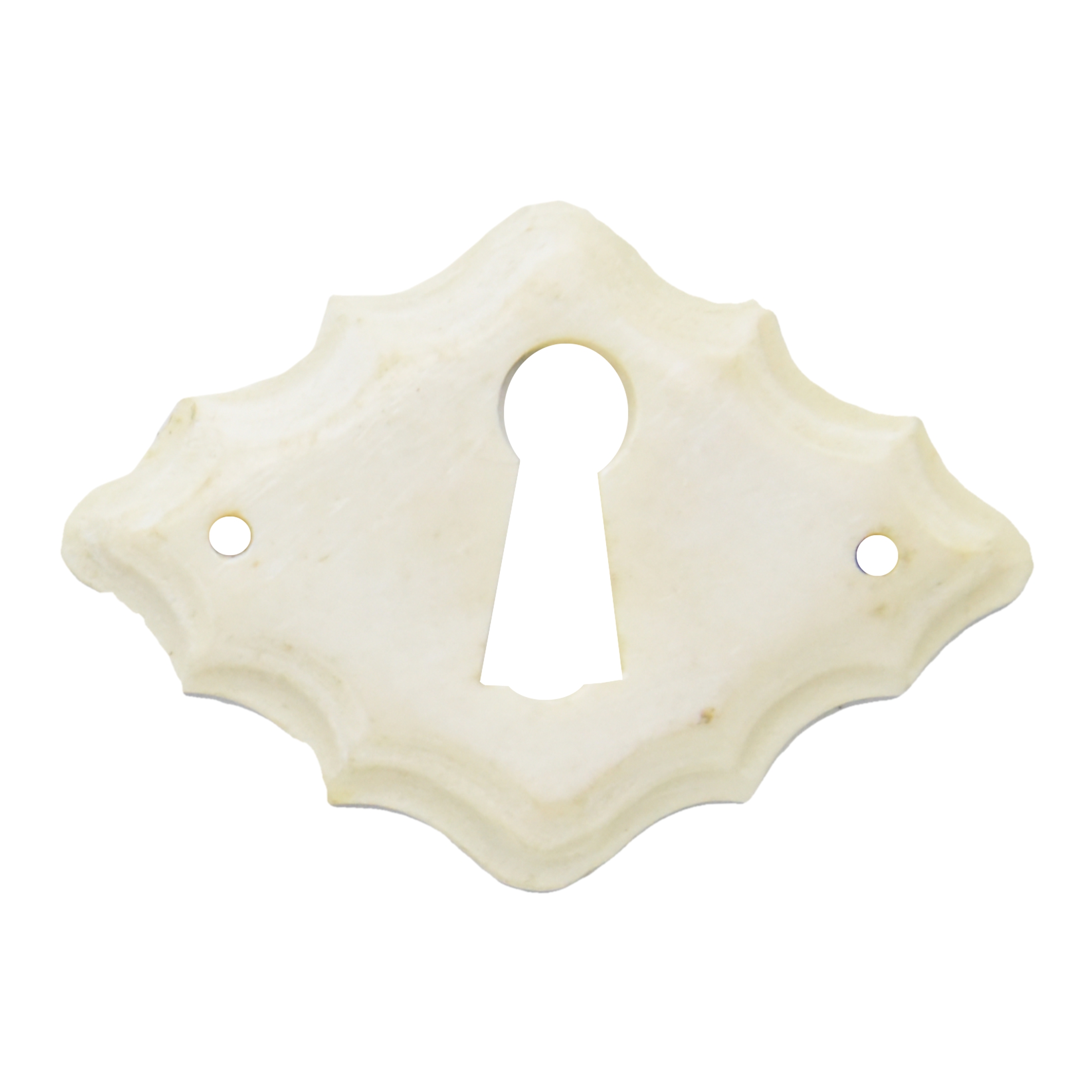 Klassizismus Möbelschild Bein - 55x40mm mit Schlüsselloch Serie KL036 Bild1