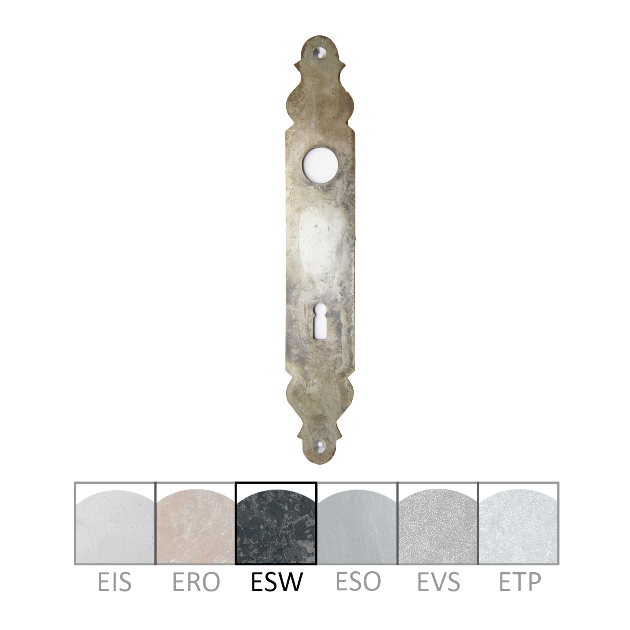 Haustürschilder Dist. 92 mm BB, L x B