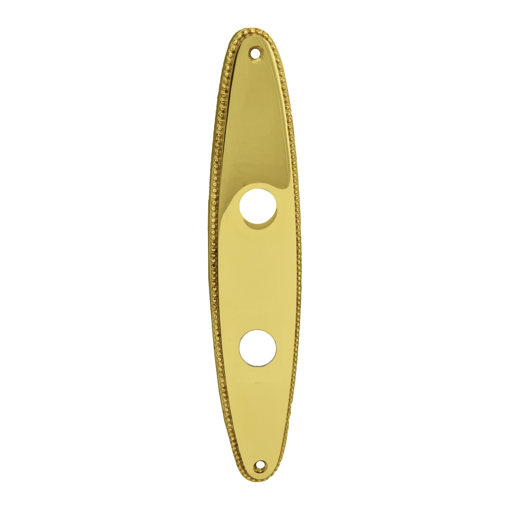 Badezimmertürschild Dist. 78 mm WC, Messing glänzend L x B