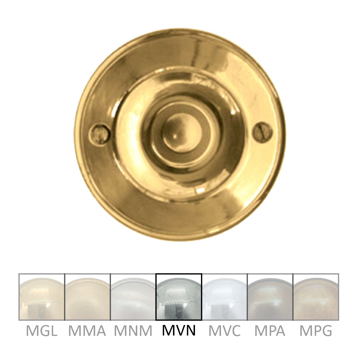 Klingelrosette Messing MNI D