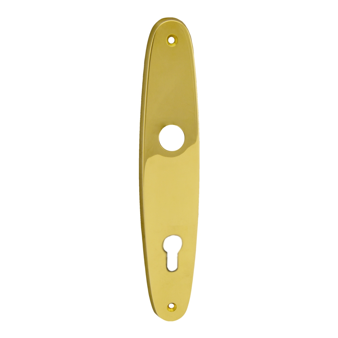 Sicherheitstürschild Innen, Dist. 92 mm PZ, Messing MGL, Innen 225 mm x 44 mm der Serie TS019 Bild1