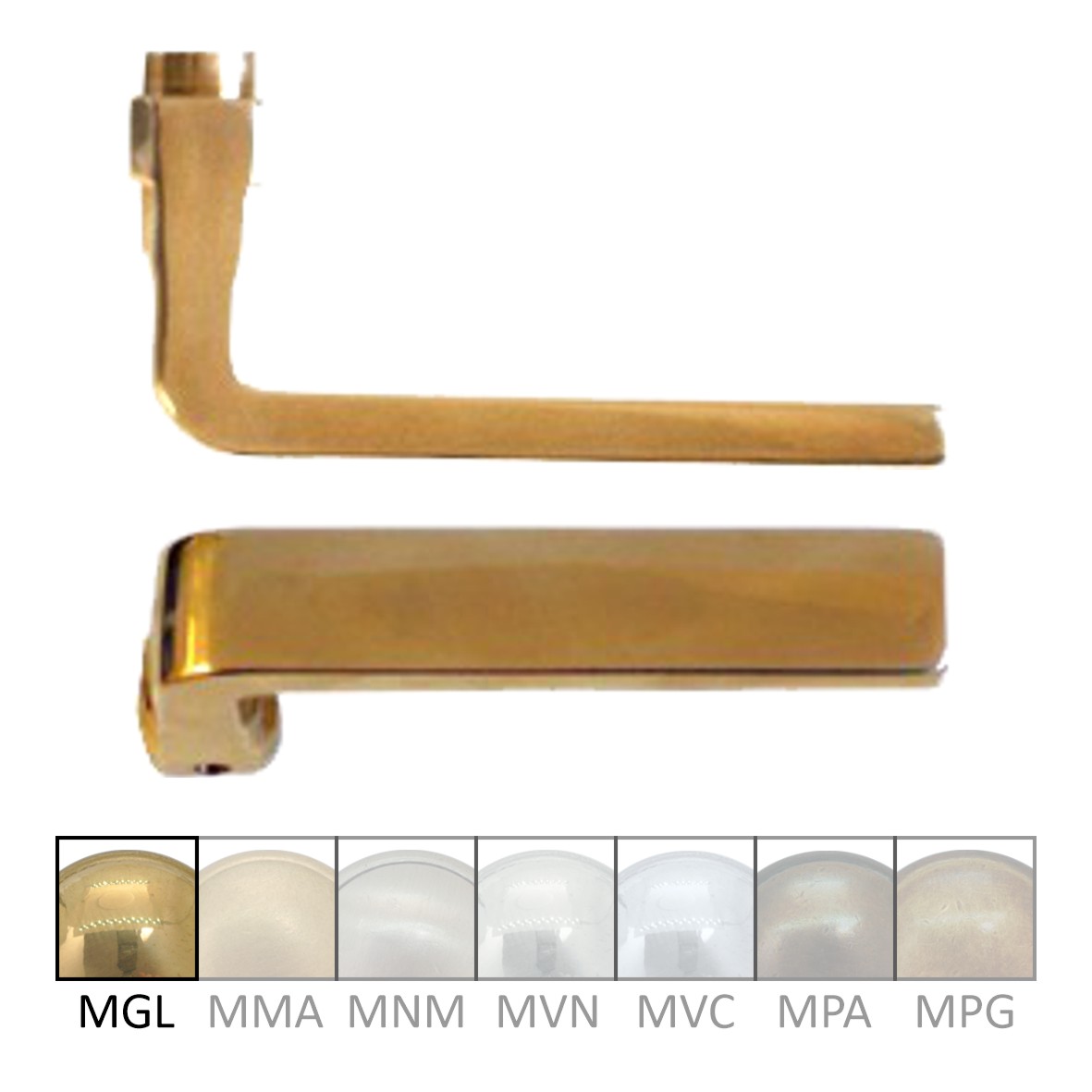 Türgriff aus Messing 115mm DIN Rechts Serie TD149 Bild1