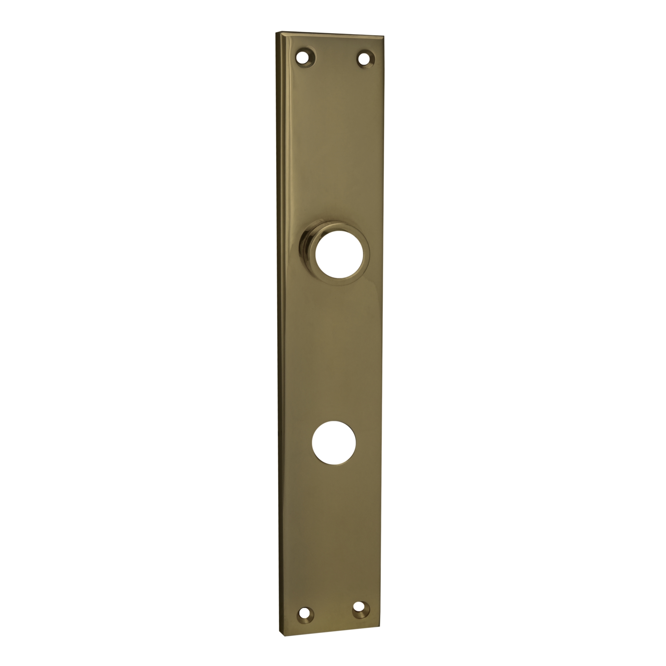 Zimmertürschild Dist. 78 mm WC, Messing patiniert &geputzt L x B