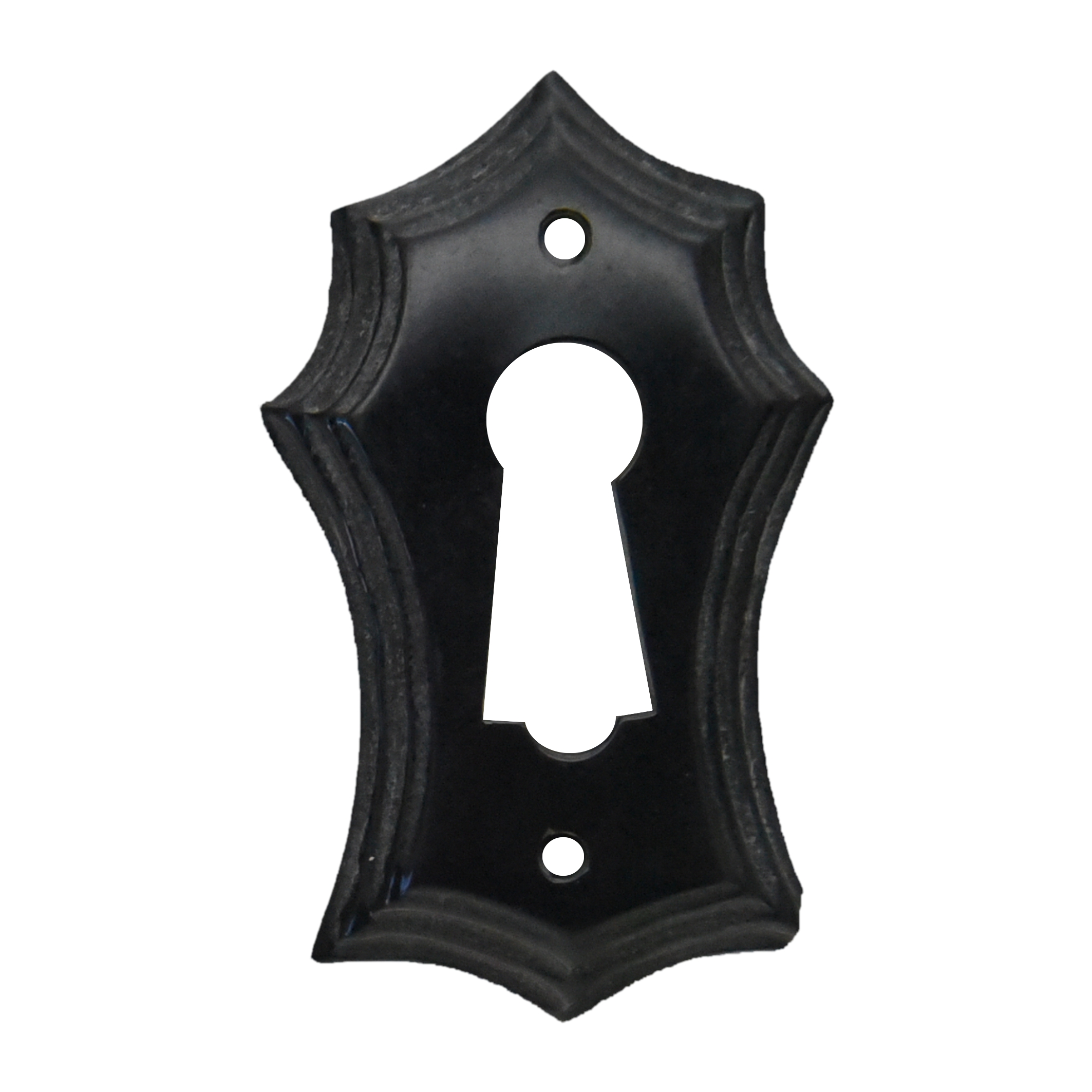 Klassizismus Möbelschild Horn - 30x47mm mit Schlüsselloch Serie KL034 Bild1