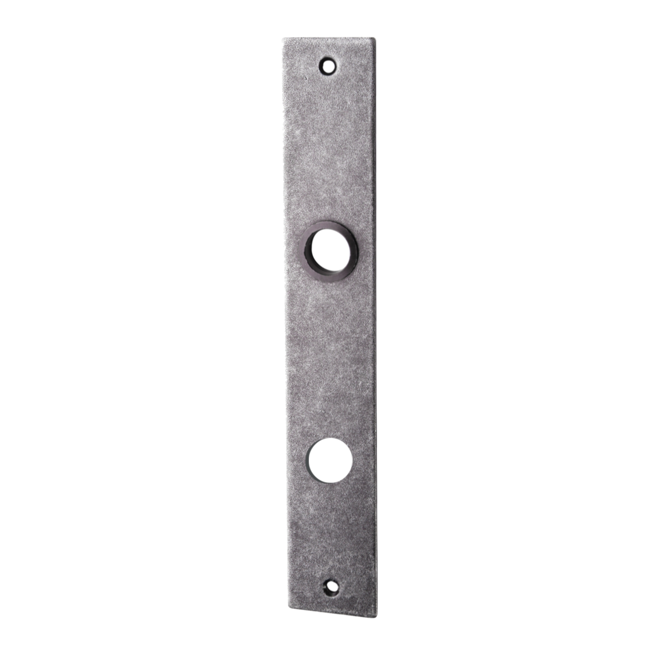 Bauhaus-Stil-Badezimmertürschild Dist. 78 mm WC, Eisen schwarz passiviert L x B