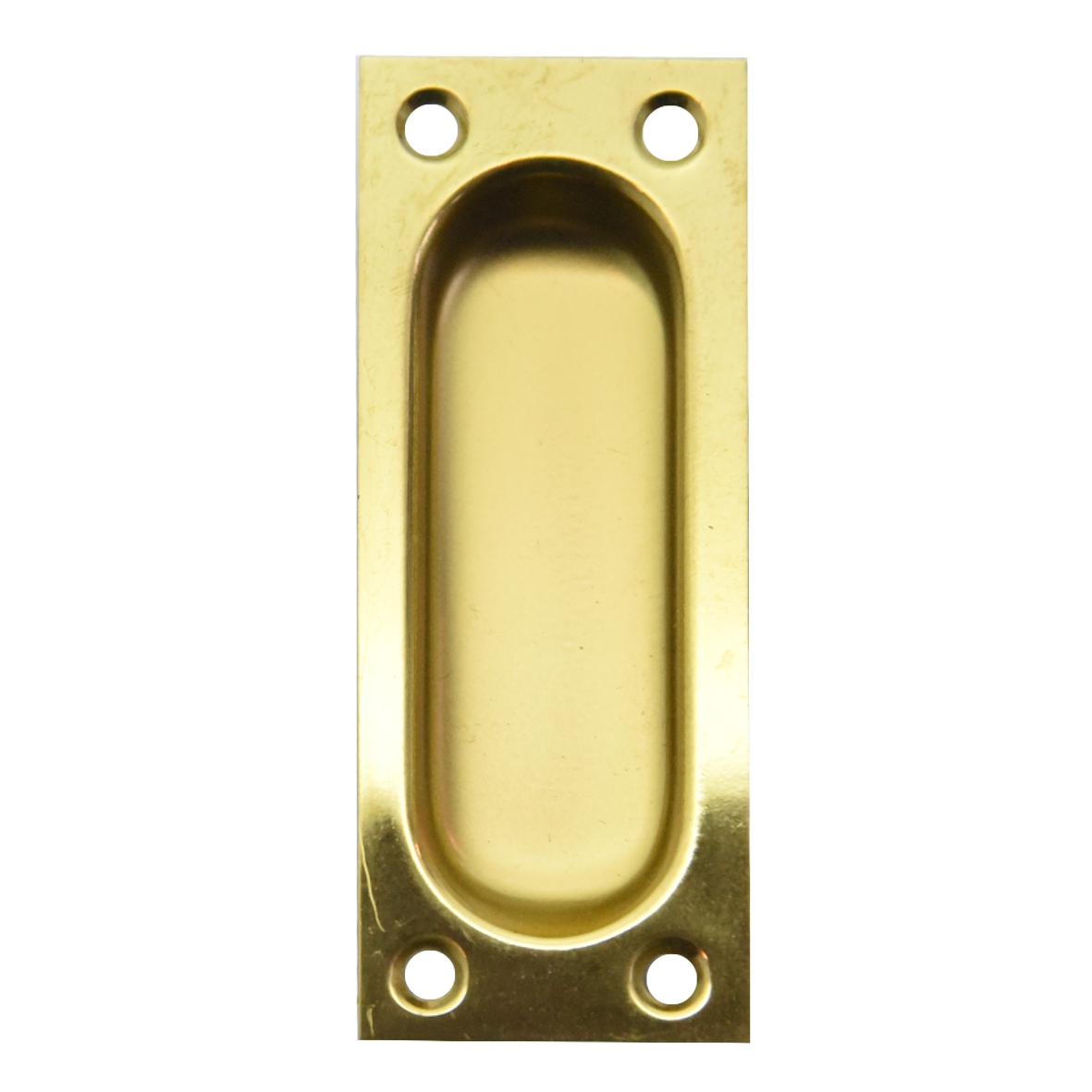 Schiebetürgriffmuschel Messing glänzend 95x35mm Serie SG103 Bild1