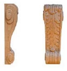 Kapitell AH057 Maße Kapitell in Buche 90 x 250 x 60mm Serie AH057 Bild2