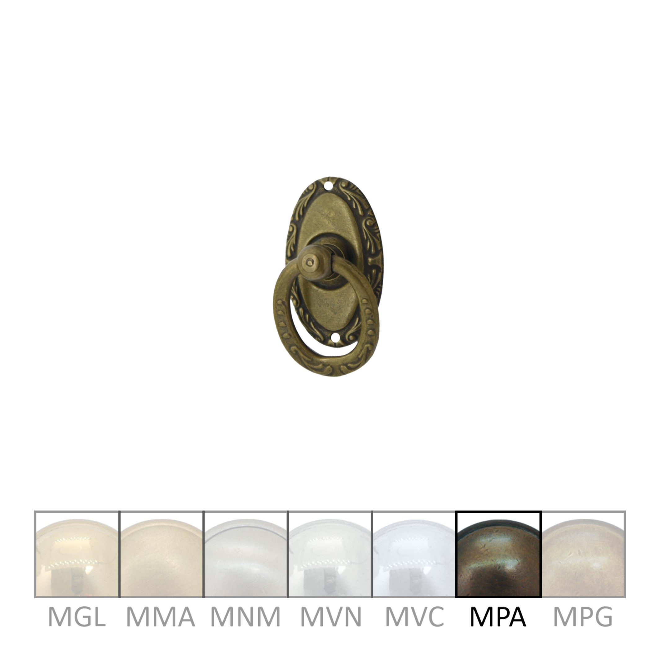 Jugendstil Möbelschild geprägt - Messing patiniert - 37 x 22 mm der Serie JU037 Bild1 Jugendstil Möbelschild geprägt Messing MPA 37 x 22mm mit Griff Serie JU037 Bild1