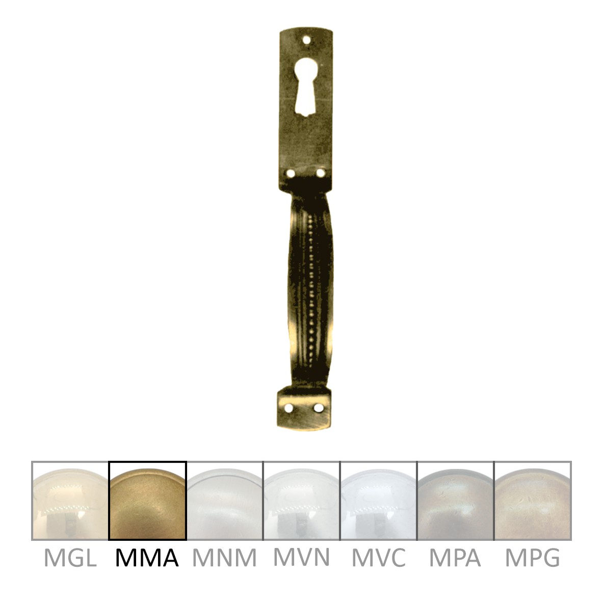 Bügelgriff, MMA , Maße B x H - 17 x 125mm Serie GR019 Bild1