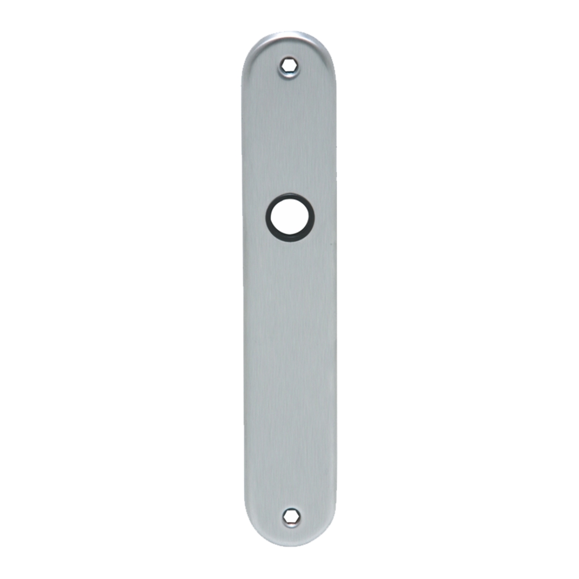 Zimmertürschild aus Edelstahl matt Blindschild,L xB 