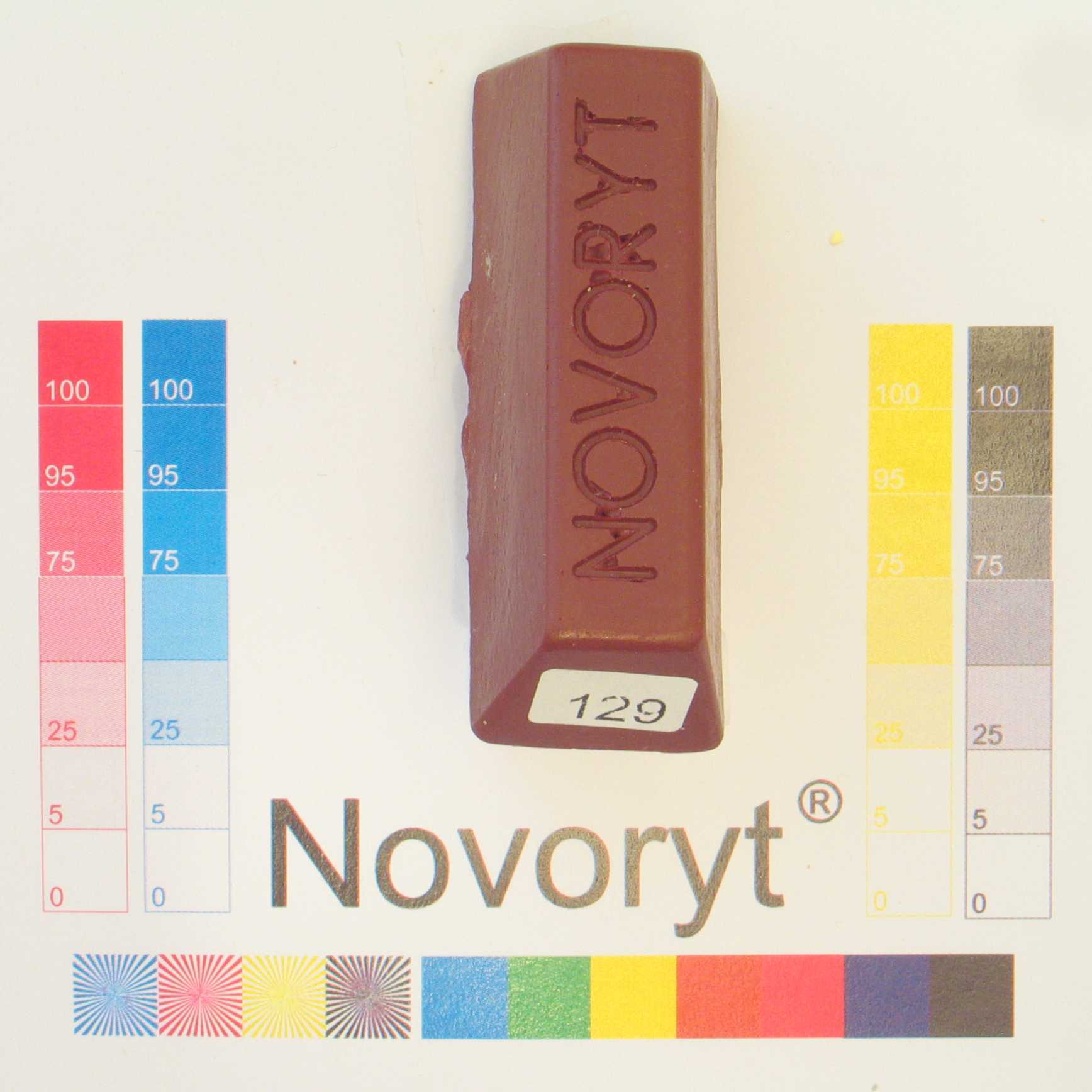 NOVORYT® Weichwachs Farbe 029 Mahagoni 1 Stange der Serie WW003 Bild1