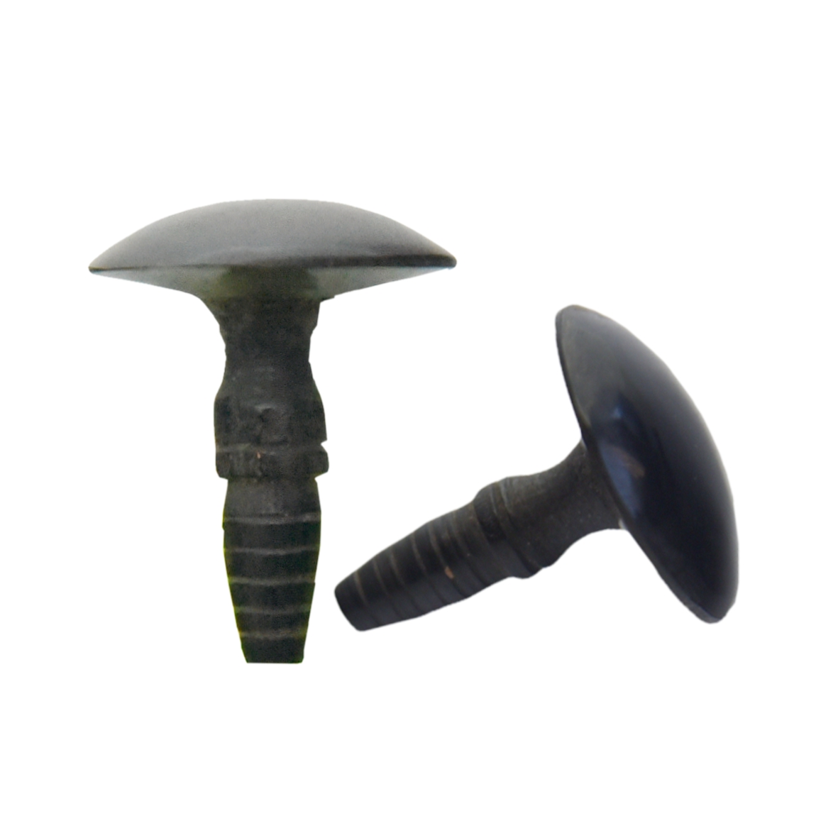Möbelknopf aus schwarzem Büffelhorn D18mm Serie KN002 Bild1