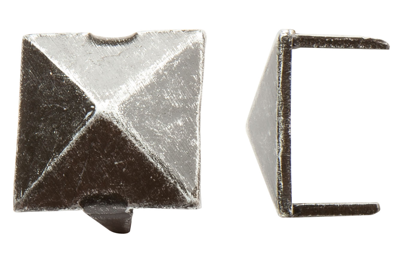 Zierkappe 20 x 20 mm Eisen schwarz passiviert Pack 25 Stk der Serie ZB200 Bild1