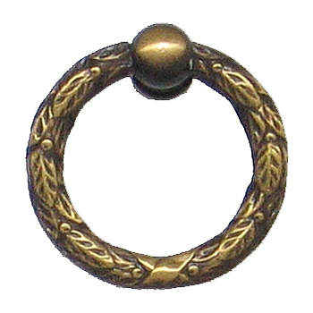 Klassizismus Ring mit Kloben Messing MPG D30mm mit Griff Serie KL002 Bild1