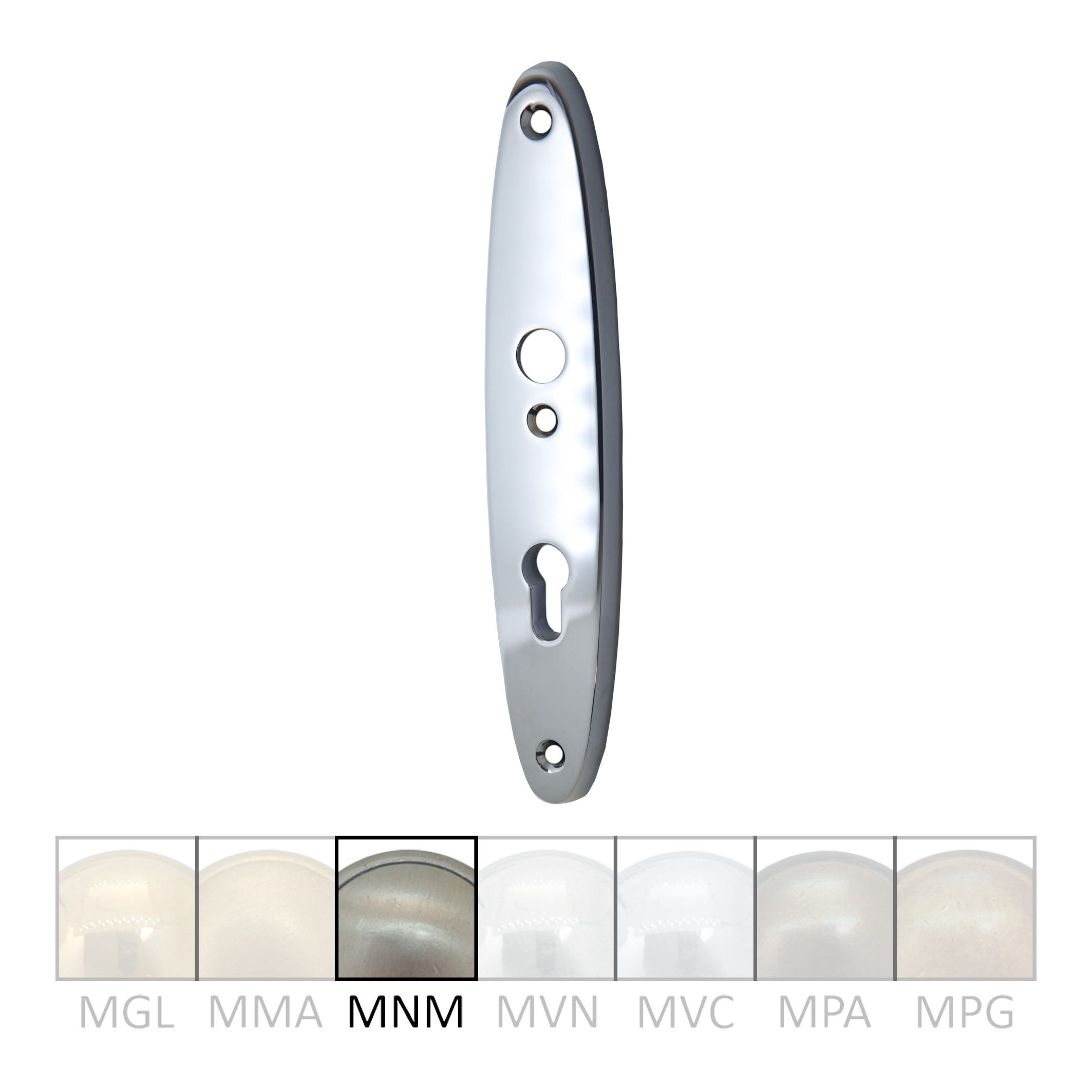 Sicherheitstürschild (PZ) 72 mm in Nickel matt Innen Bild1