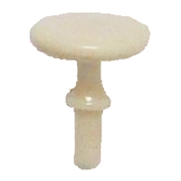 Möbelknopf aus weißem Bein D16mm Serie KN050 Bild1